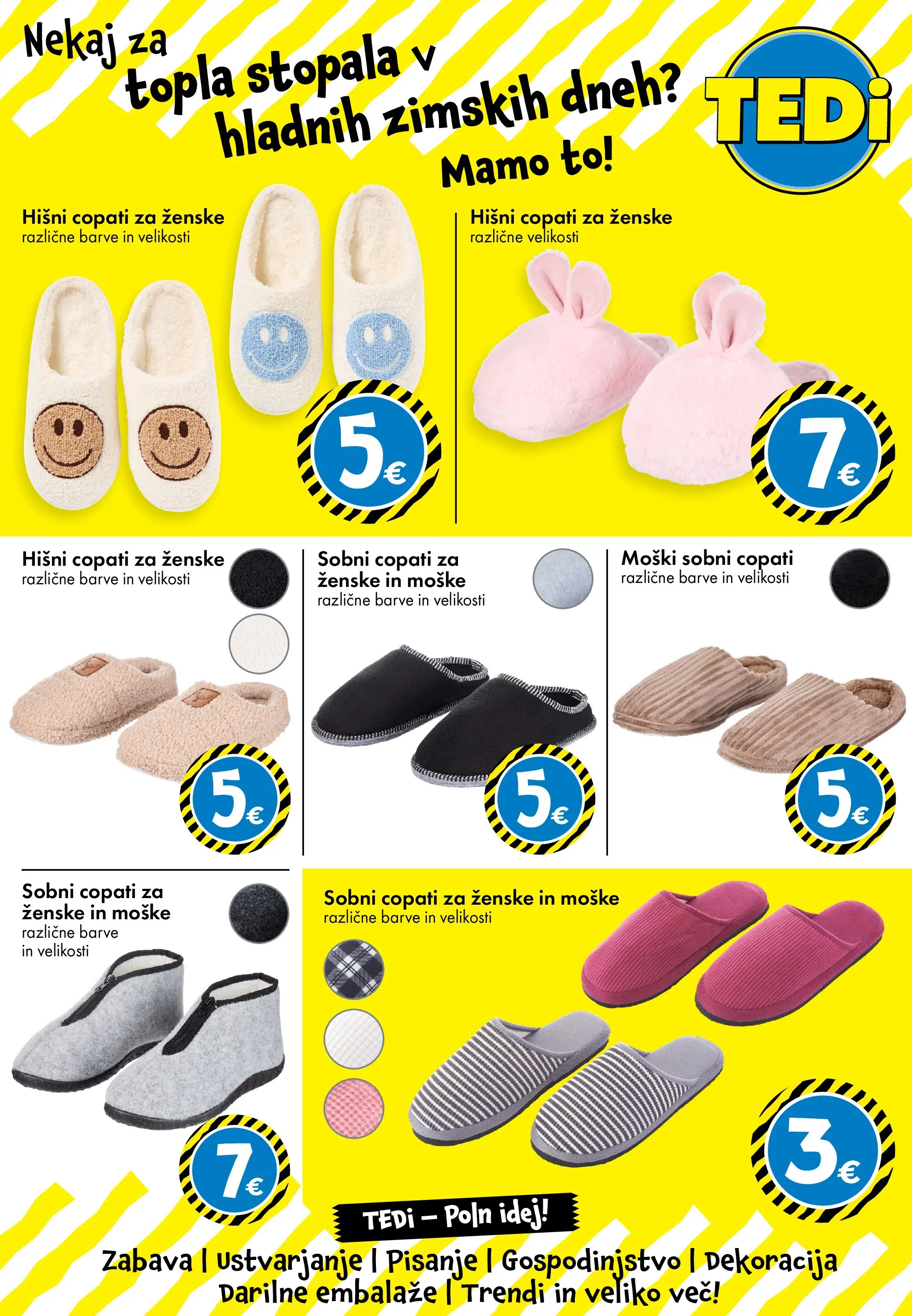 TEDi - TEDi - Poln idej veljaven od 04.12.2025 | Stran: 22 | Izdelki: Copati