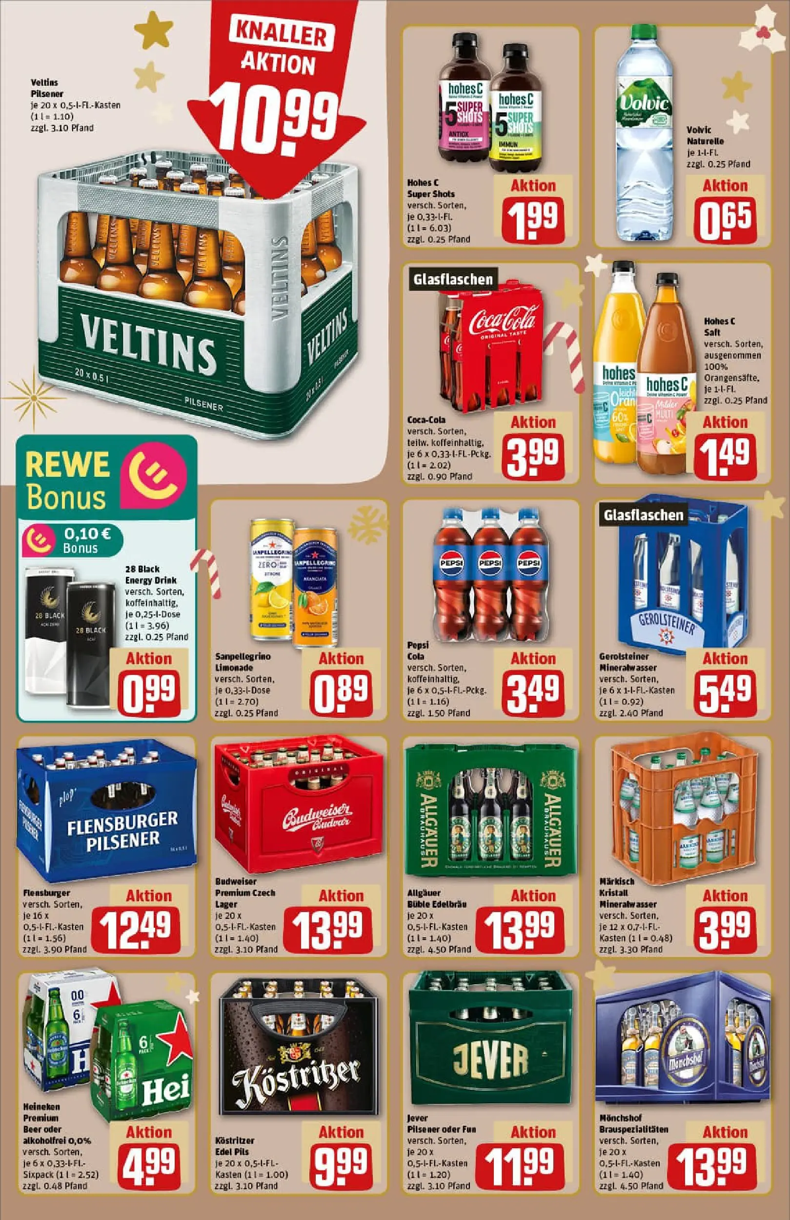 REWE Prospekt ab 07.12.2025 zum Blättern » Angebote | Seite: 16 | Produkte: Monchshof, Limonade, Jever, Volvic