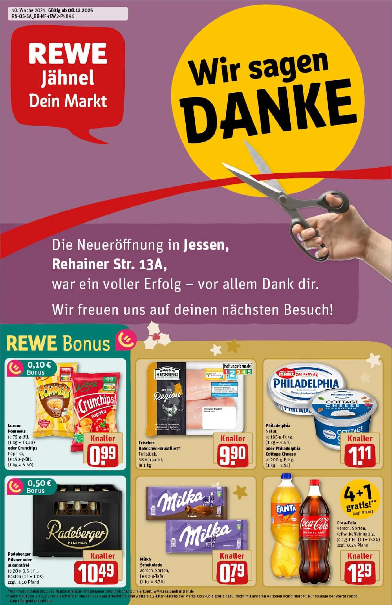REWE Prospekt ab 07.12.2025 zum Blättern » Angebote | Seite: 3 | Produkte: Fanta, Cola, Milka schokolade, Radeberger pilsner