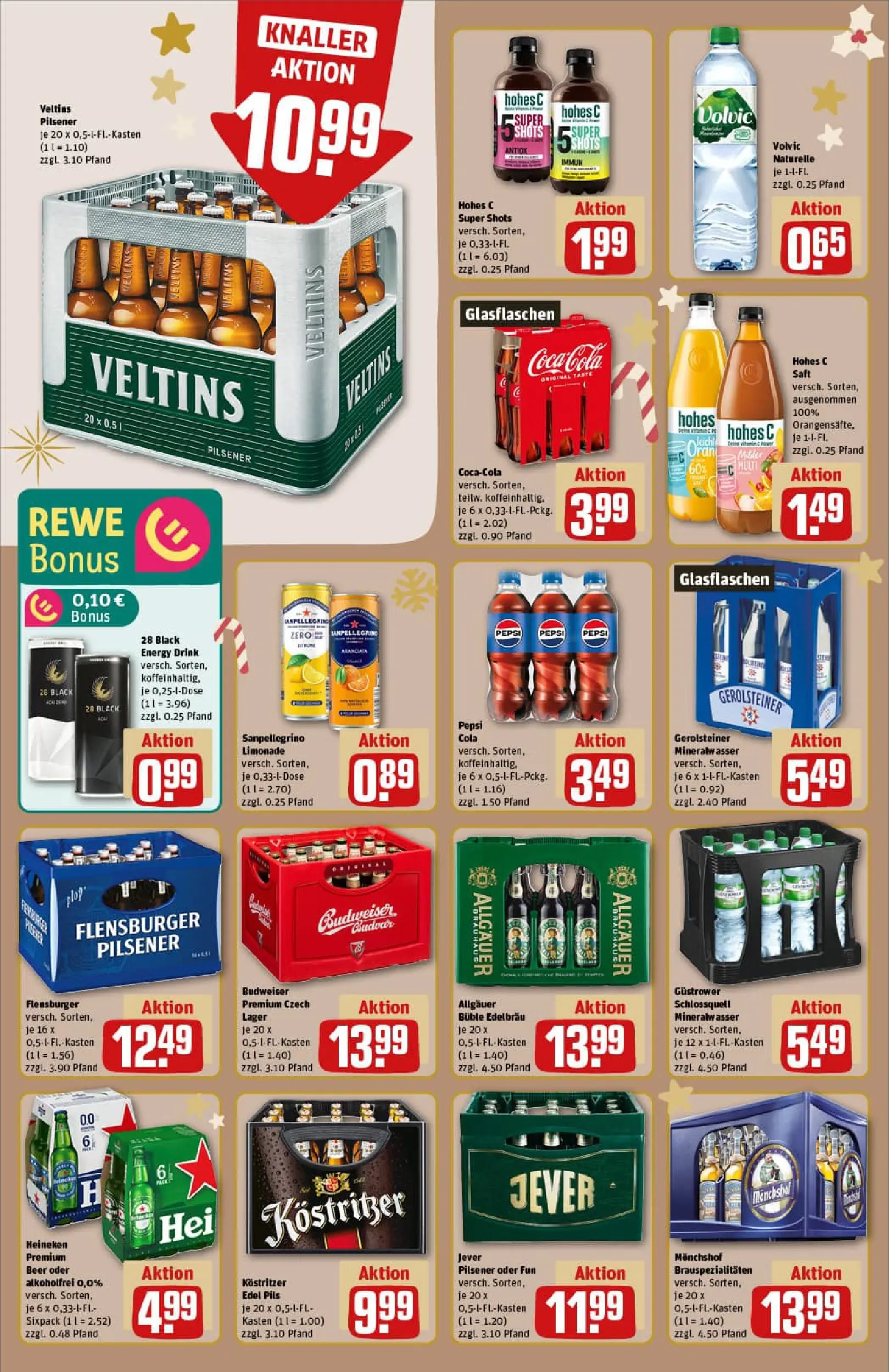 REWE Prospekt ab 07.12.2025 zum Blättern » Angebote | Seite: 16 | Produkte: Cola, Flensburger, Jever, Veltins