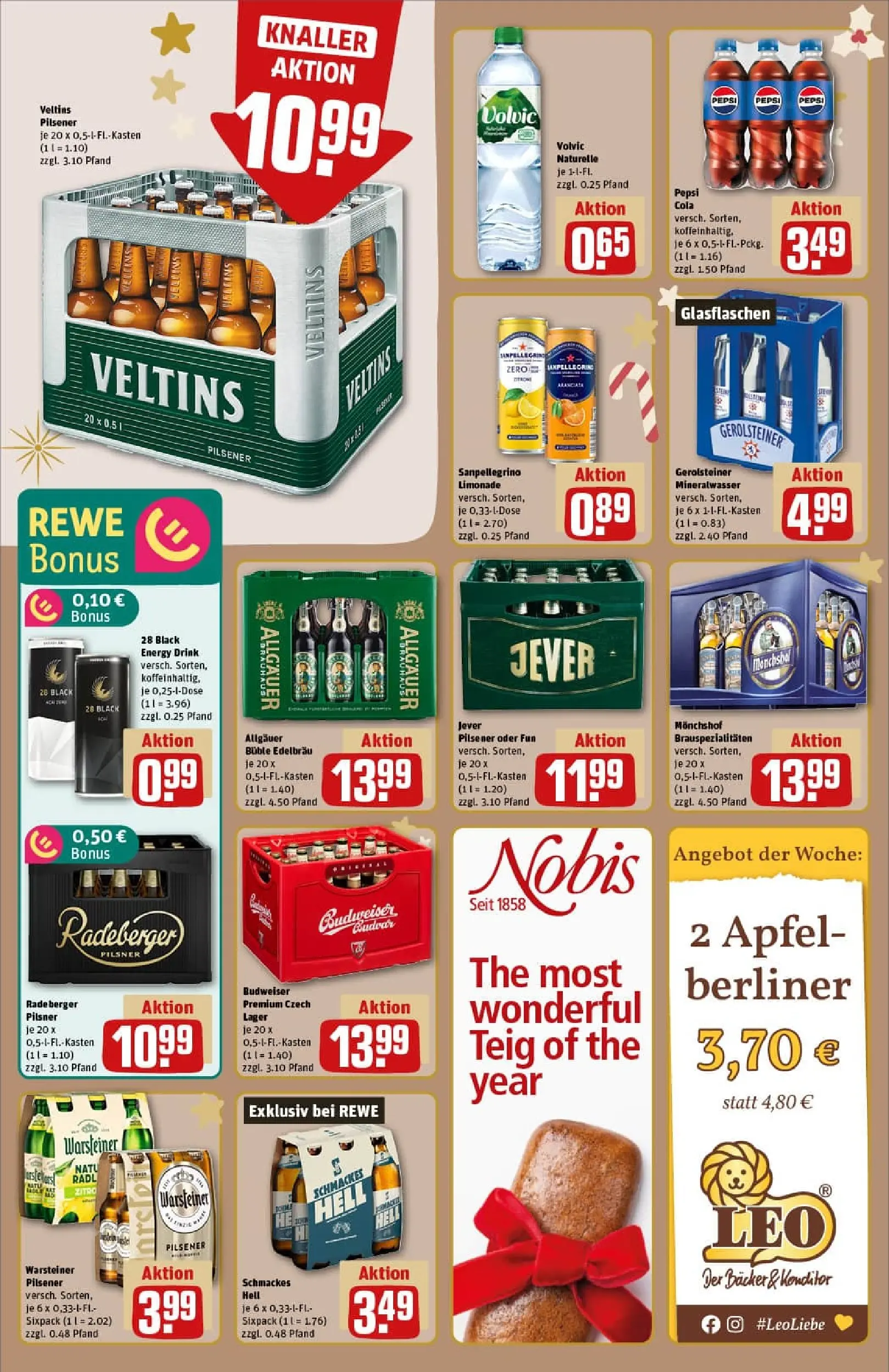 REWE Prospekt ab 07.12.2025 zum Blättern » Angebote | Seite: 14 | Produkte: Berliner, Cola, Energy, Warsteiner