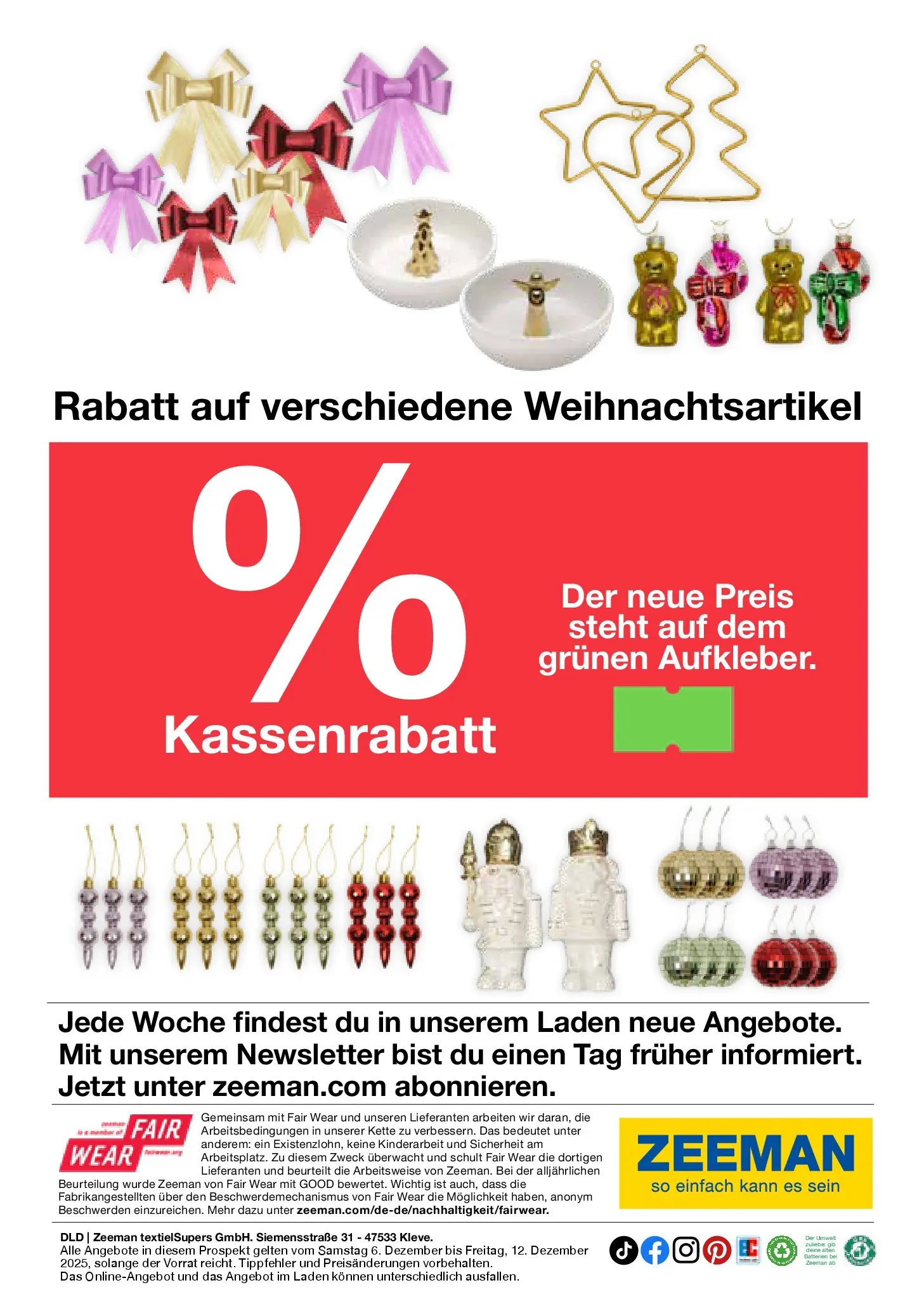 Zeeman - Wochen Angebote (ab 05.12.2025) zum Blättern | Seite: 12 | Produkte: Batterien