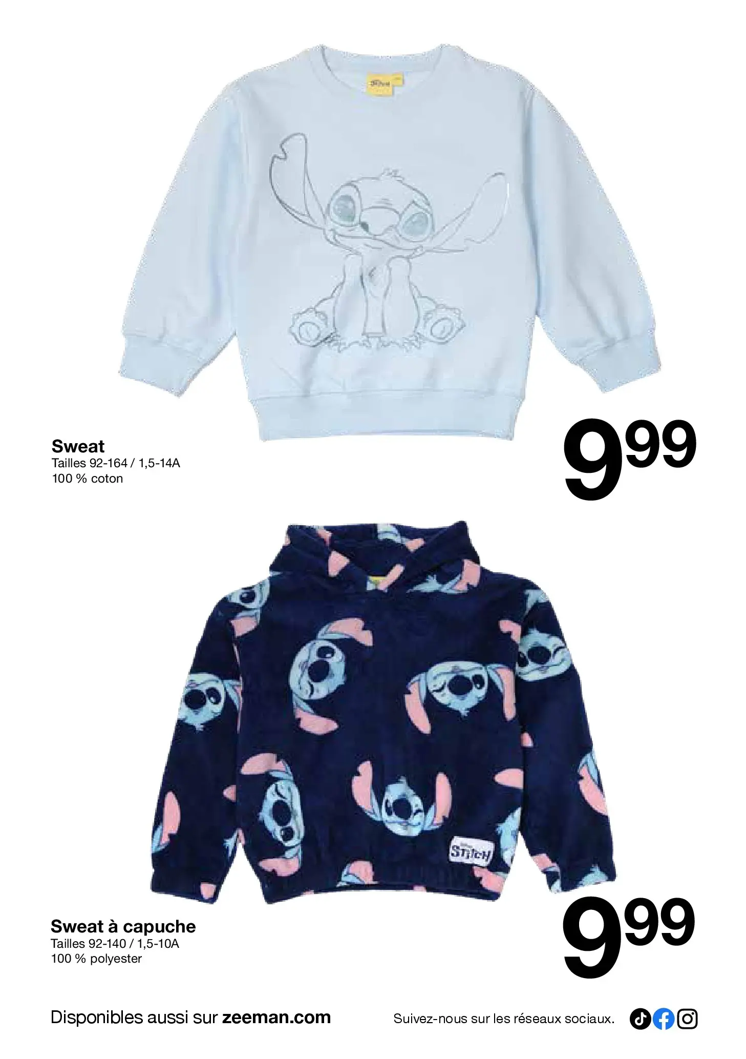 Zeeman - Zeeman catalogue à partir du 05/12/2025 - promo en ligne | Page: 4 | Produits: Coton, Sweat à capuche