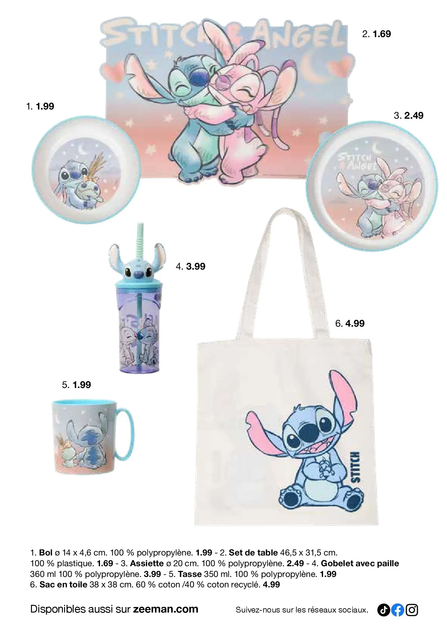 Zeeman - Zeeman catalogue à partir du 05/12/2025 - promo en ligne | Page: 8 | Produits: Sac, Coton, Bol, Table