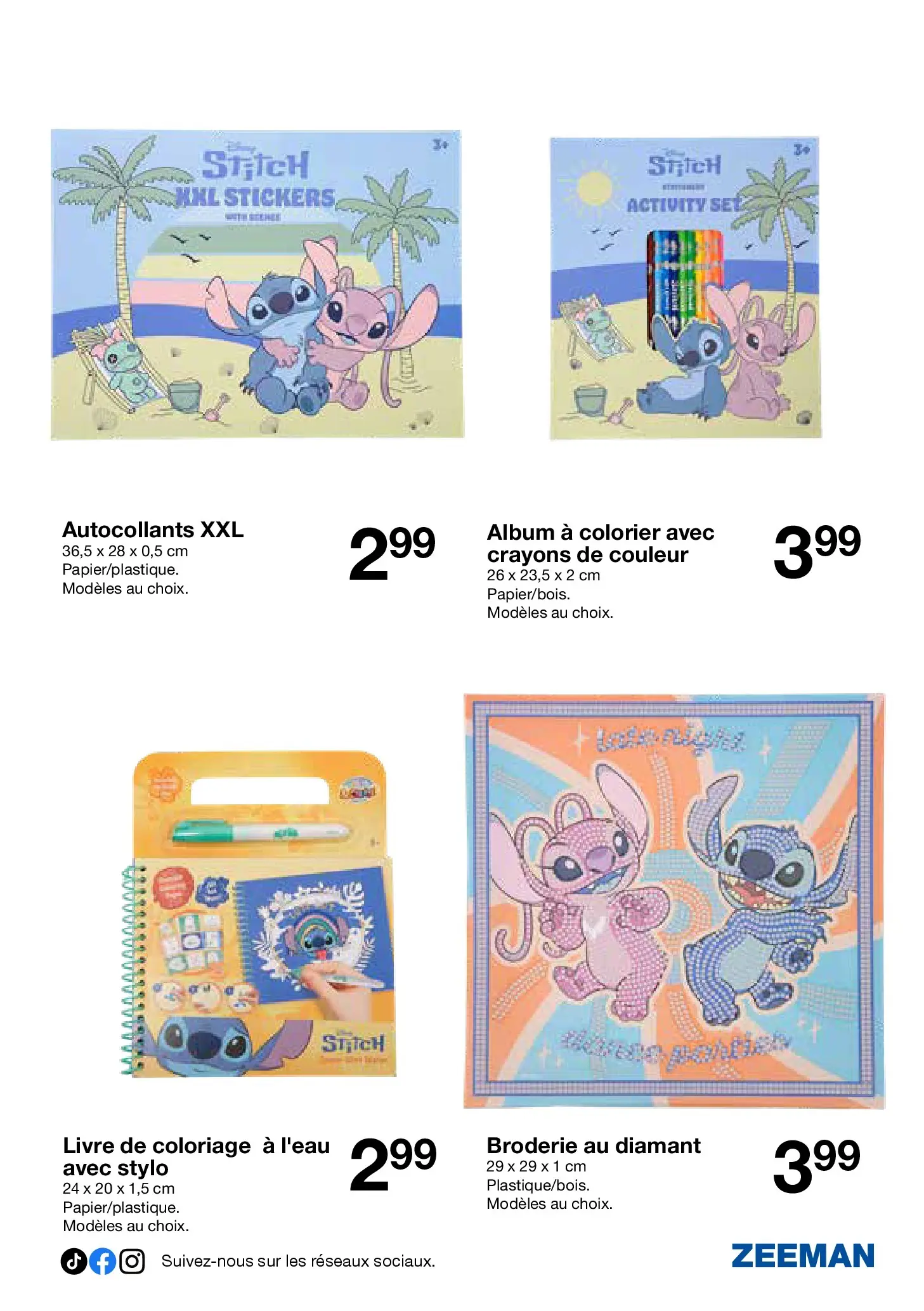 Zeeman - Zeeman catalogue à partir du 05/12/2025 - promo en ligne | Page: 9 | Produits: Autocollants, Livre de coloriage, Crayons de couleur, Stylo