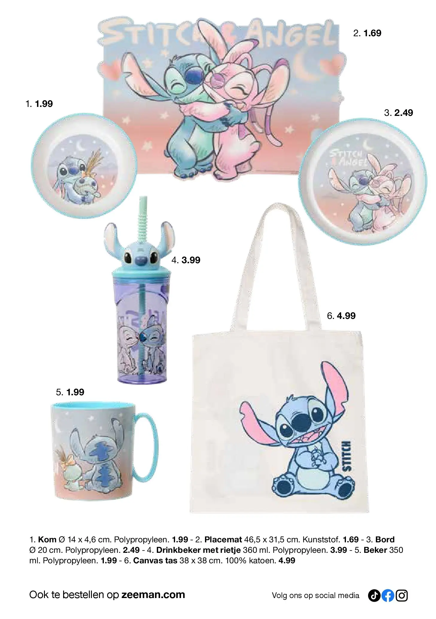 Zeeman folder vanaf 05-12-2025 || NIEUWE | Pagina: 8 | Producten: Kom, Tas, Bord, Canvas