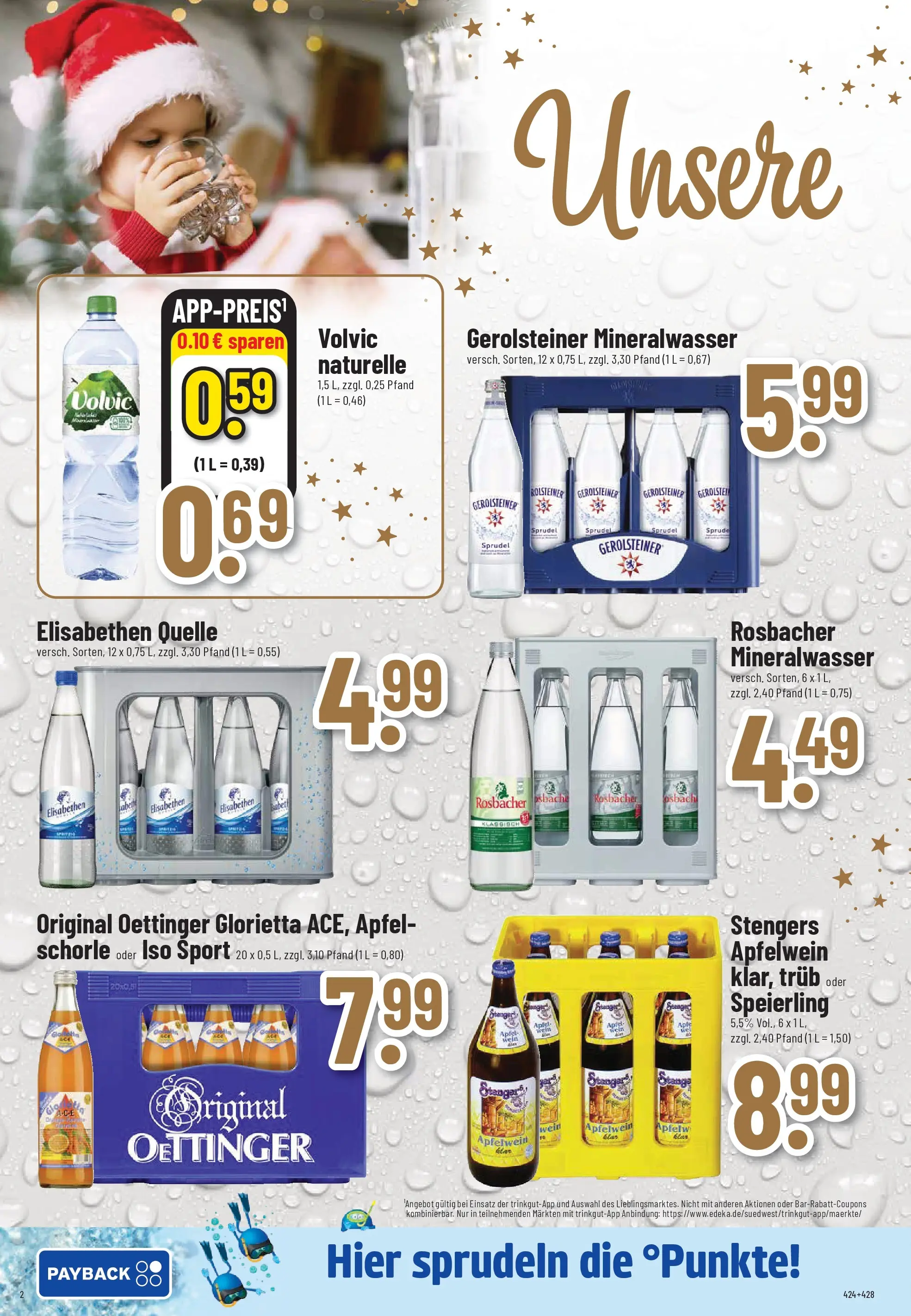 Trinkgut - trinkgut: Wochenangebote (ab 07.12.2025) » Angebote online | Seite: 2 | Produkte: Äpfel, Mineralwasser, Volvic, Gerolsteiner