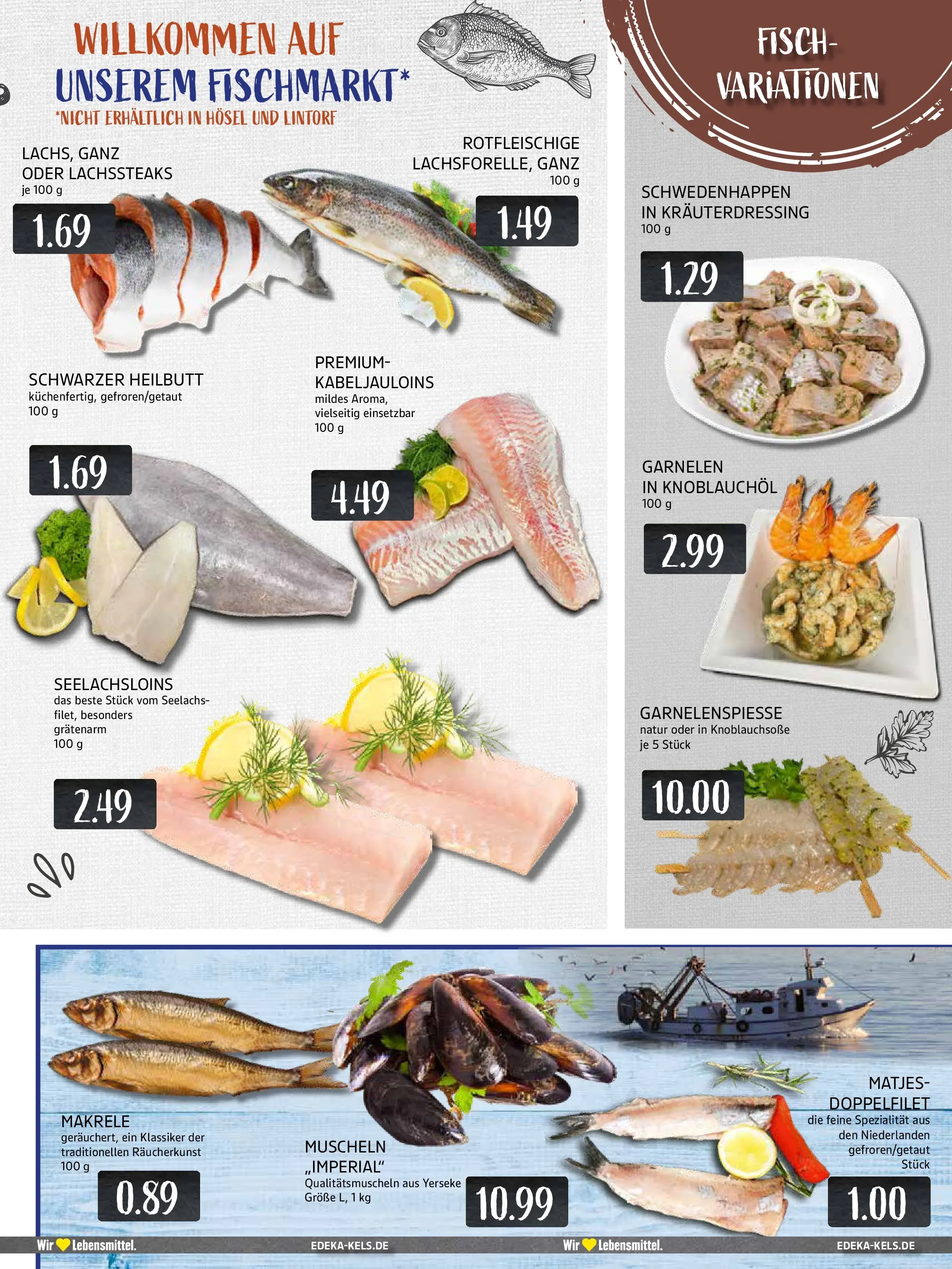 Edeka prospekt Essen	 (ab 01.12.2025) » Angebote Online | Seite: 7 | Produkte: Garnelen, Fisch