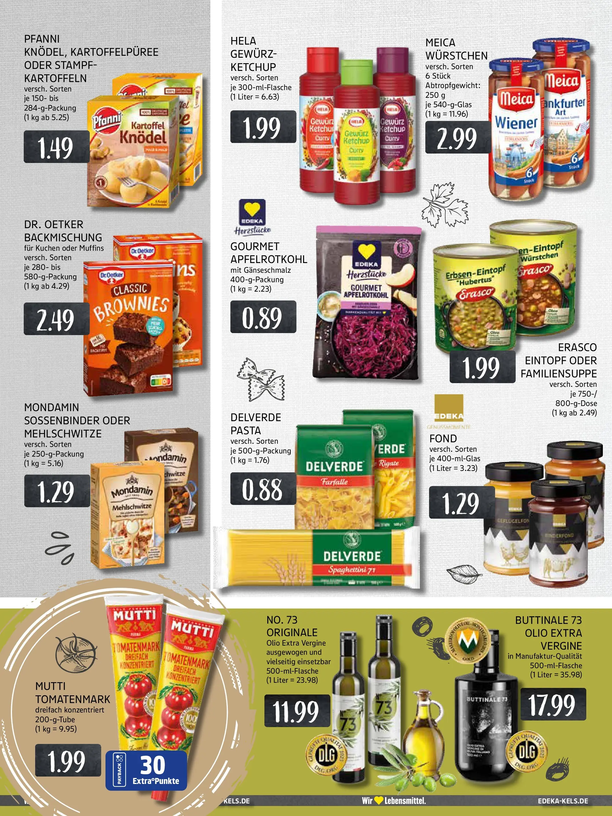 Edeka prospekt Essen	 (ab 01.12.2025) » Angebote Online | Seite: 12 | Produkte: Meica, Pasta, Erasco, Ketchup
