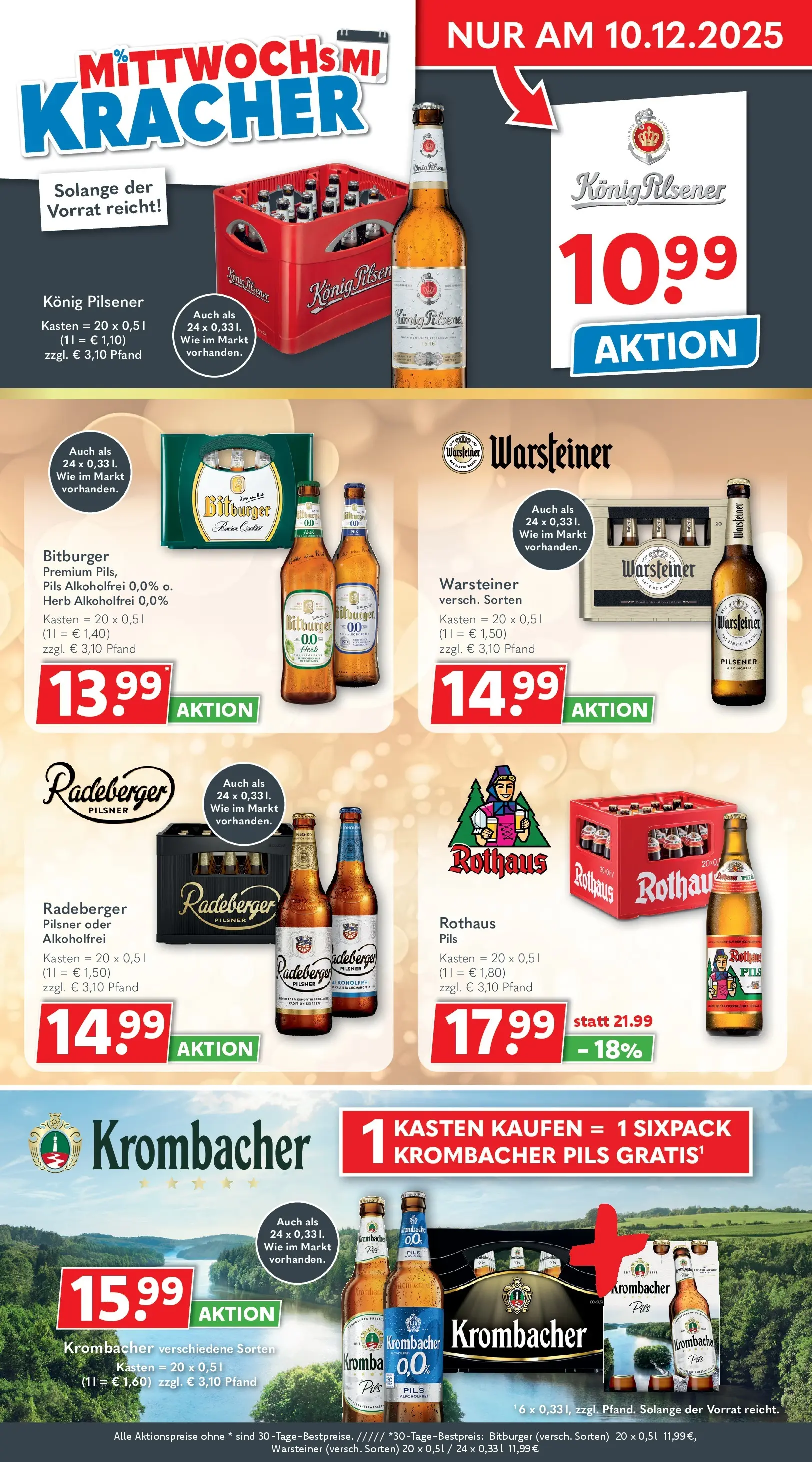 Getränkeland - Getränkeland: Getränkeangebote (ab 08.12.2025) zum Blättern | Seite: 2 | Produkte: Konig pilsener, Warsteiner, Krombacher, Radeberger pilsner