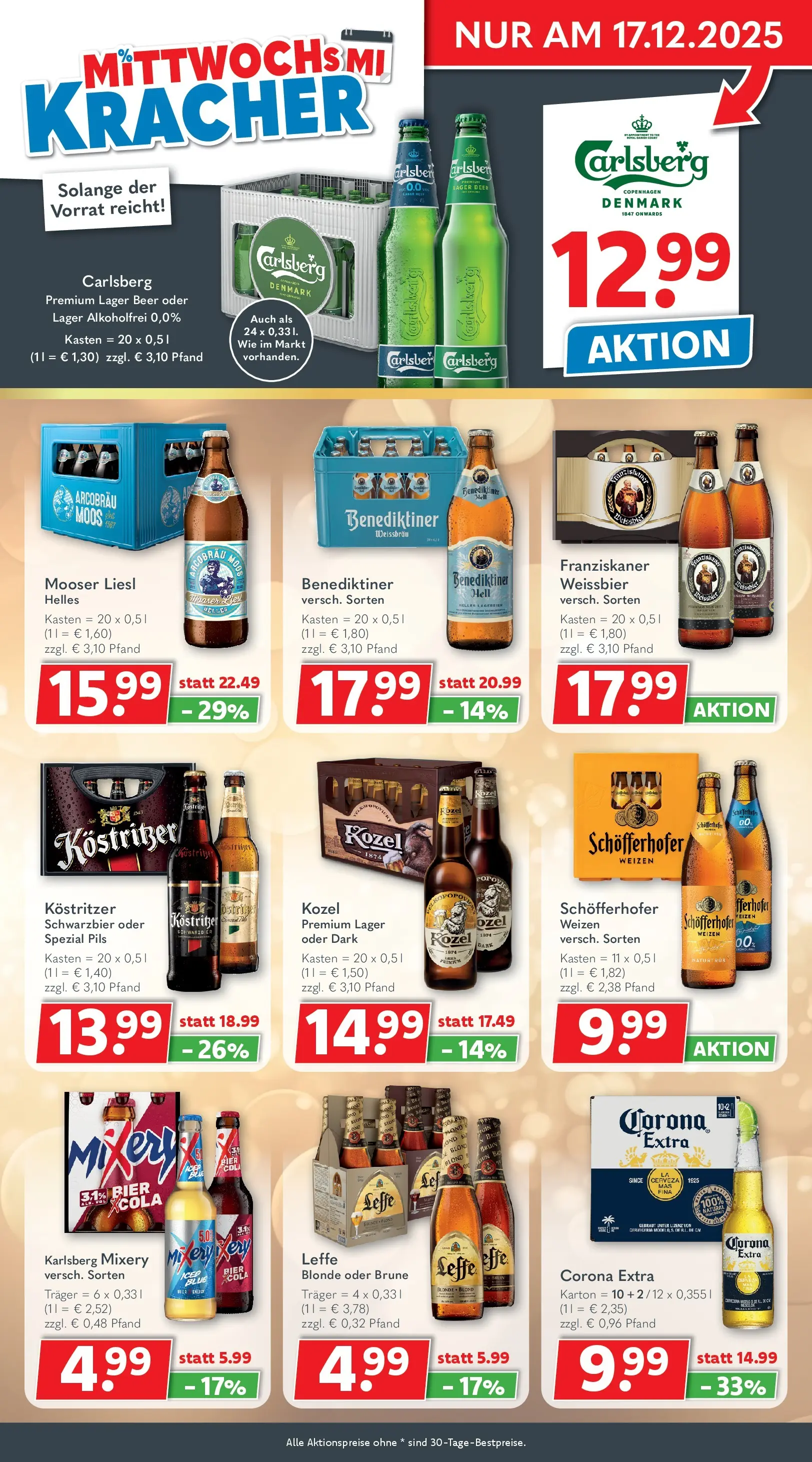 Getränkeland - Getränkeland: Getränkeangebote (ab 08.12.2025) zum Blättern | Seite: 3 | Produkte: Carlsberg, Cola, Kostritzer, Mixery