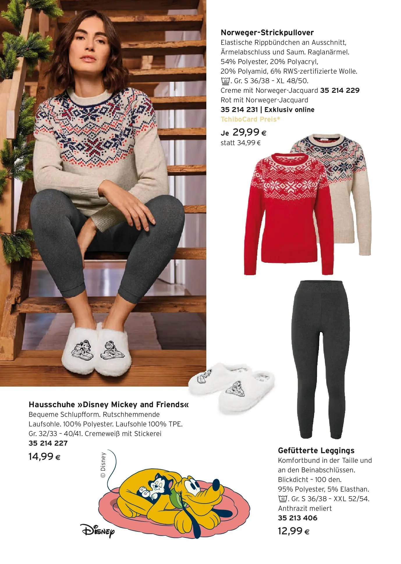 Tchibo Eduscho - Tchibo: Pyjamas, Loungewear & Bettwäsche von 10.12.2025 - Aktuelle Angebote | Seite: 6 | Produkte: Leggings, Hausschuhe, Creme