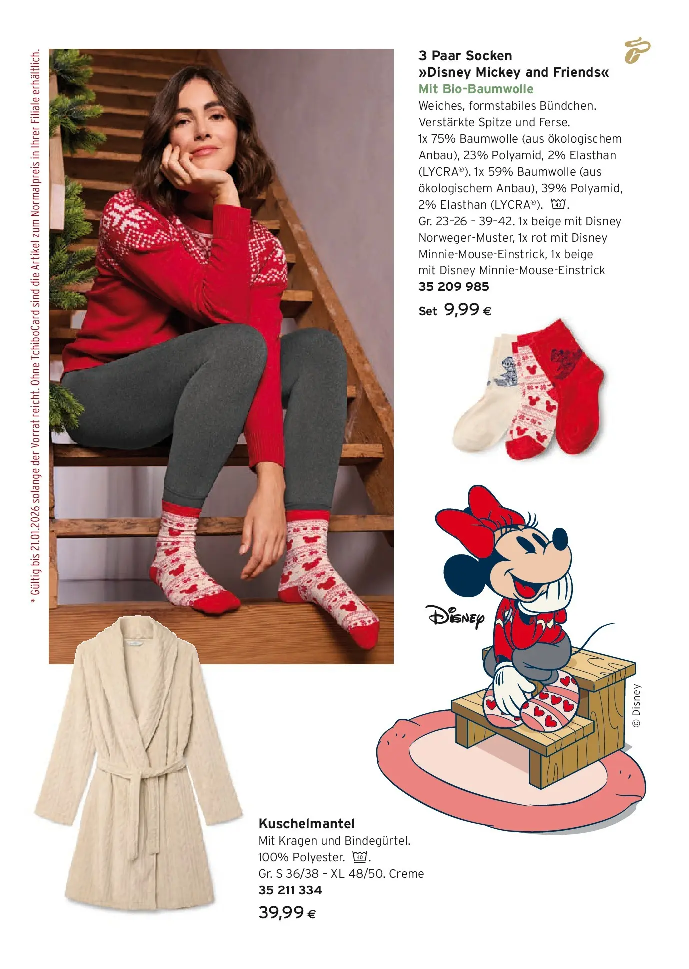 Tchibo Eduscho - Tchibo: Pyjamas, Loungewear & Bettwäsche von 10.12.2025 - Aktuelle Angebote | Seite: 7 | Produkte: Socken, Creme