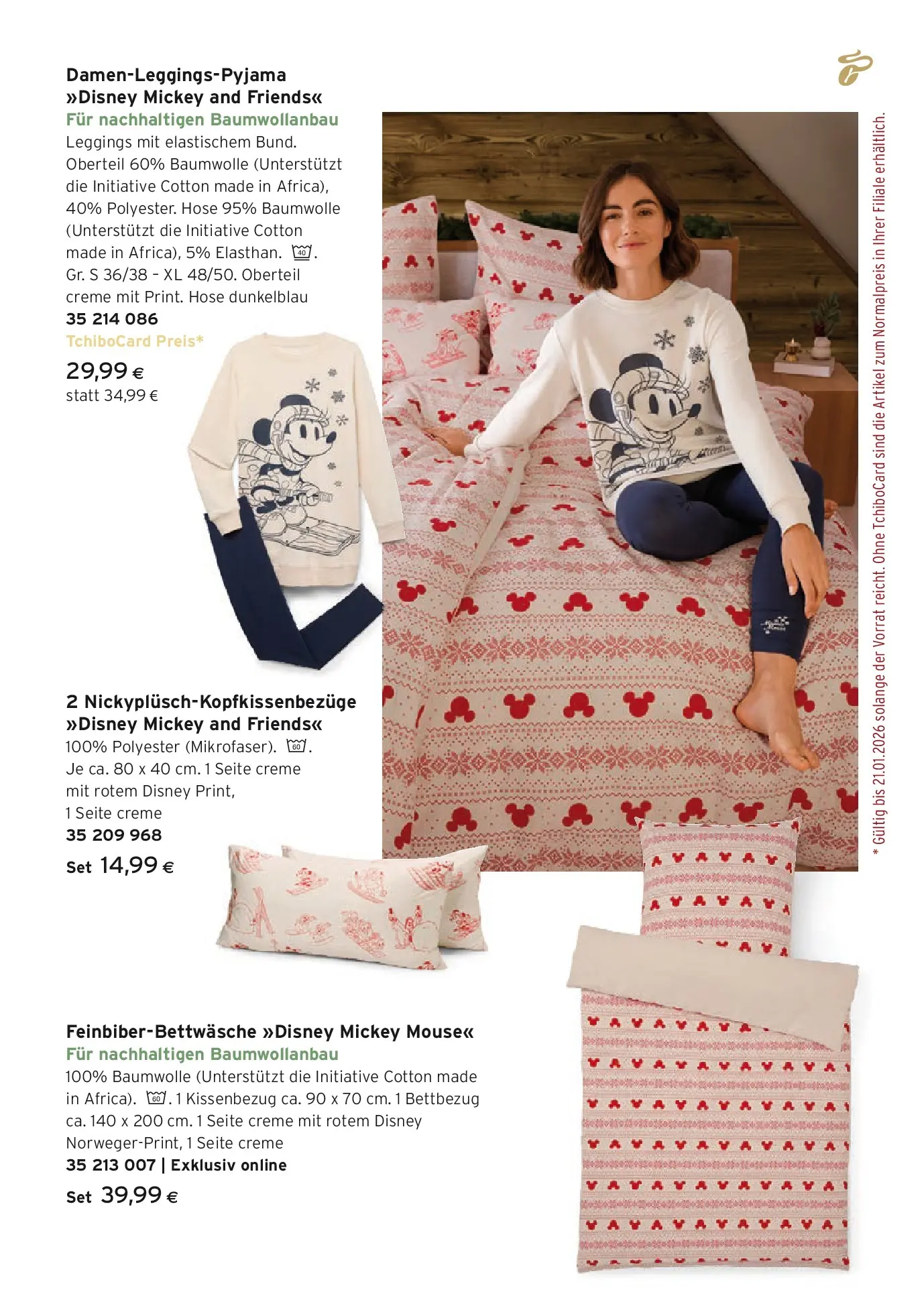 Tchibo Eduscho - Tchibo: Pyjamas, Loungewear & Bettwäsche von 10.12.2025 - Aktuelle Angebote | Seite: 13 | Produkte: Hose, Leggings, Creme