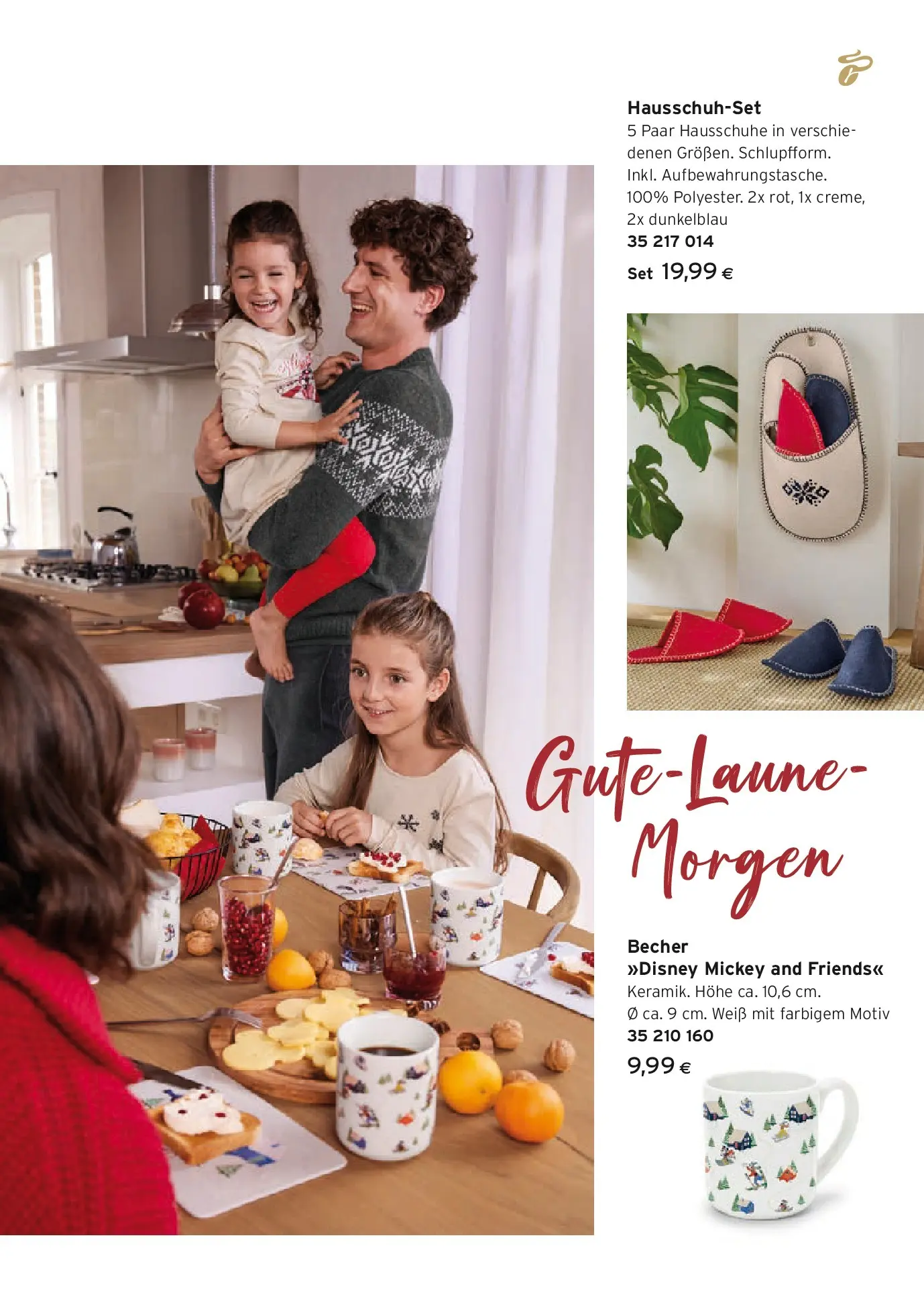 Tchibo Eduscho - Tchibo: Pyjamas, Loungewear & Bettwäsche von 10.12.2025 - Aktuelle Angebote | Seite: 15 | Produkte: Hausschuhe