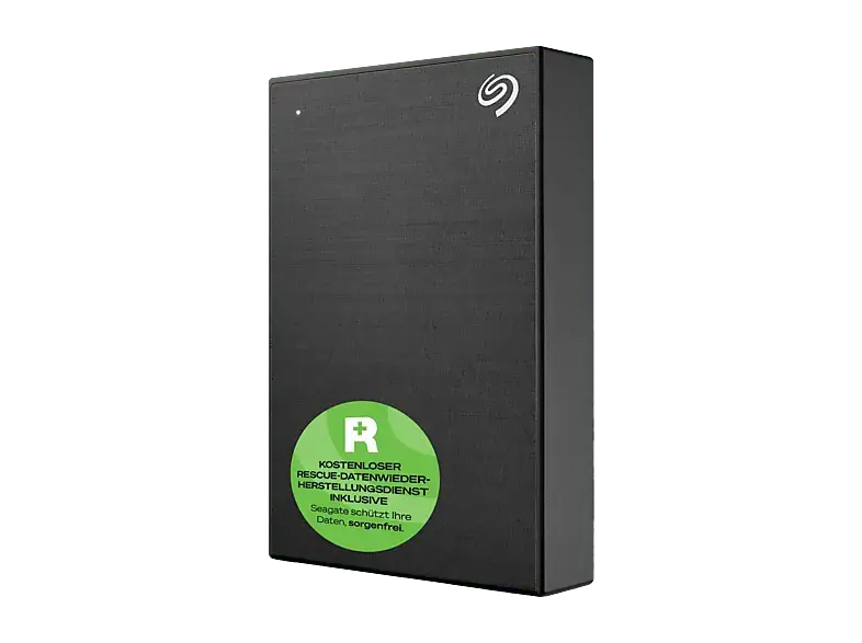 SEAGATE 5TB One Touch Festplatte mit Kennwortschutz, +Rescue, HDD, Extern, USB-Micro-B, Schwarz