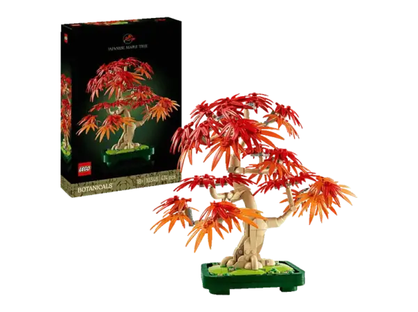 Lego Botanicals 10348 Japanischer Roter Ahorn - Bonsai-Baum Bausatz, Mehrfarbig