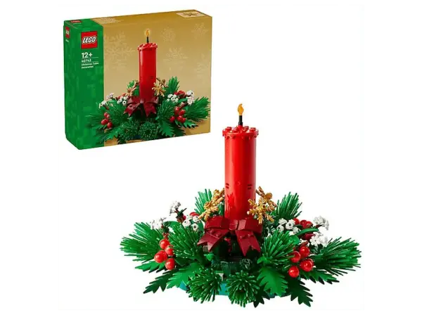 Lego Iconic 40743 Weihnachtsgesteck Bausatz, Mehrfarbig