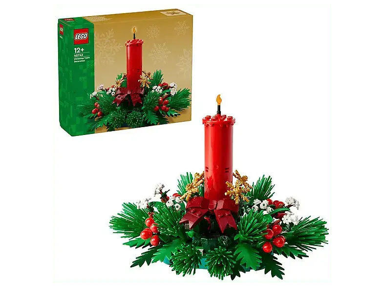 Lego Iconic 40743 Weihnachtsgesteck Bausatz, Mehrfarbig