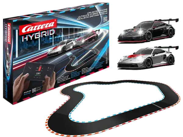 Carrera HYBRID Racing Set Night Speeders Rennbahn, Mehrfarbig