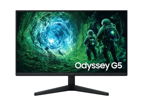 Samsung Odyssey G5 G53F 27 Zoll Gaming Monitor, QHD, 1 ms Reaktionszeit, 300 cd/m², 200 Hz, Schwarz