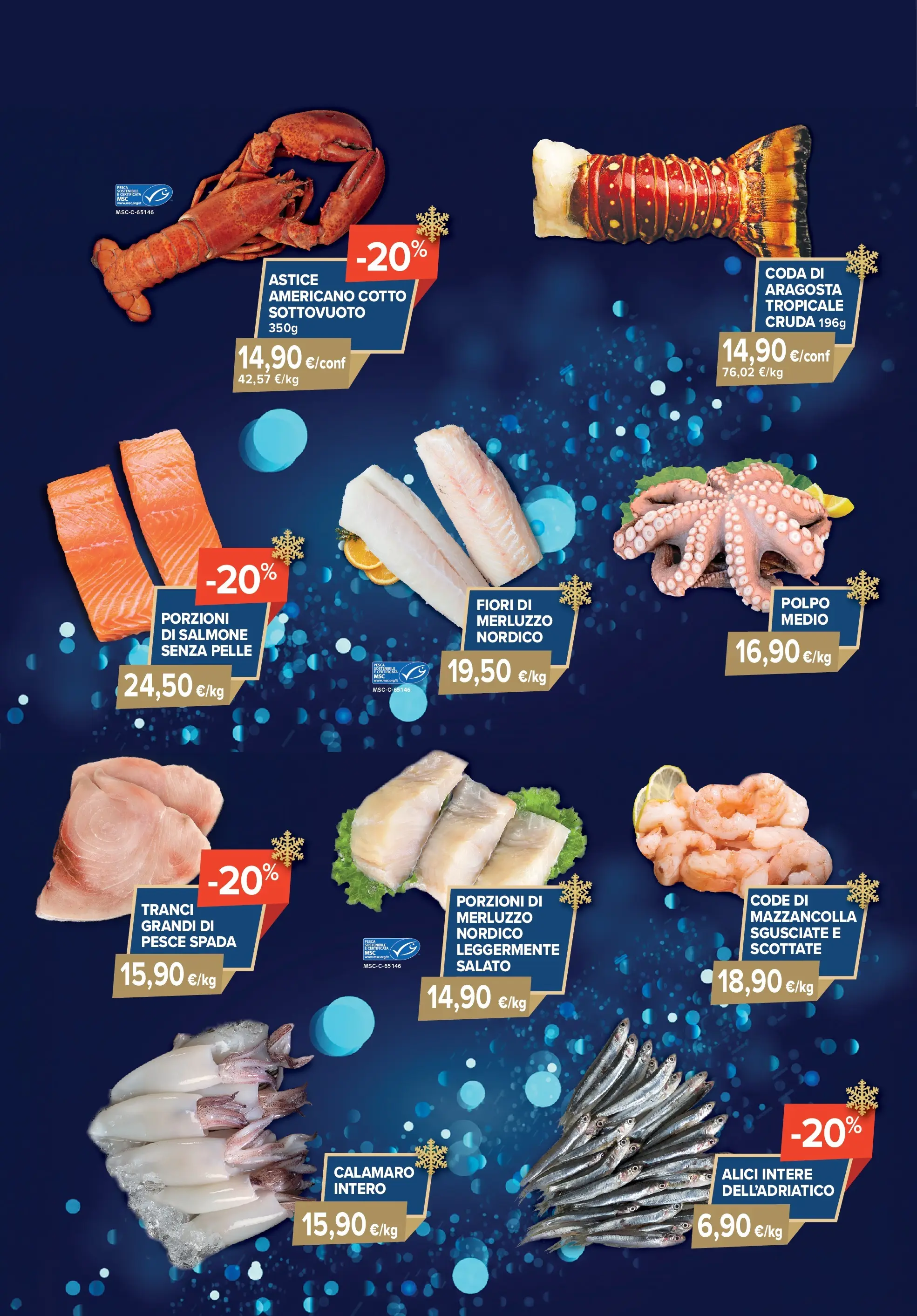 Sapore di mare Volantino dal 05/12 > Offerte NATALE 2025 🎁🎄 | Pagina: 7 | Prodotti: Pesce, Astice, Pesce spada, Alici