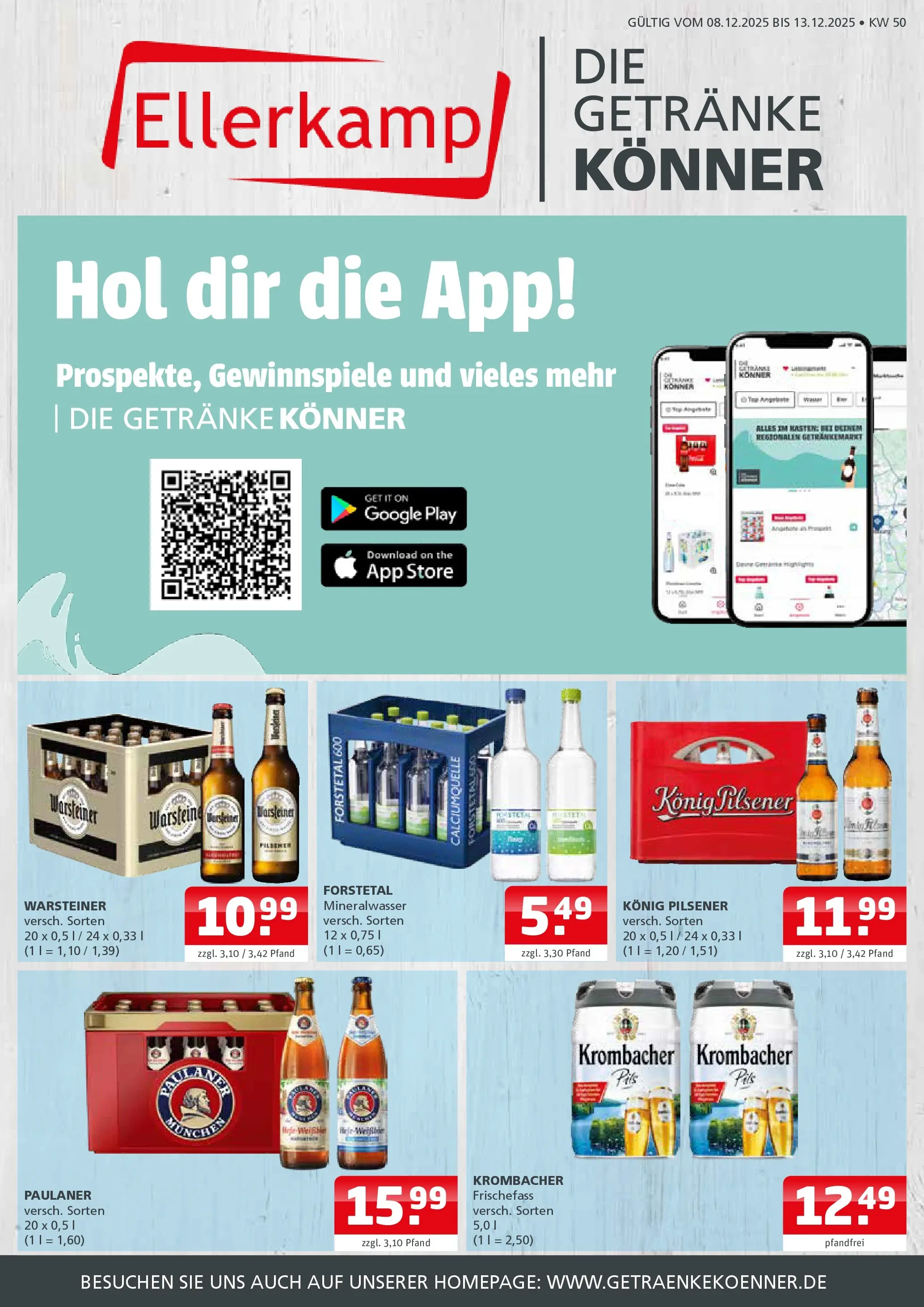 Entdecke - Getränke Ellerkamp: Getränkeangebote (ab 07.12.2025) zum Blättern | Seite: 1