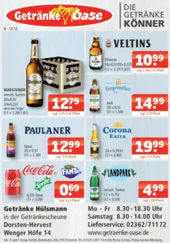 Entdecke - Getränke Oase: Getränkeangebote ab 07.12.2025 gültig