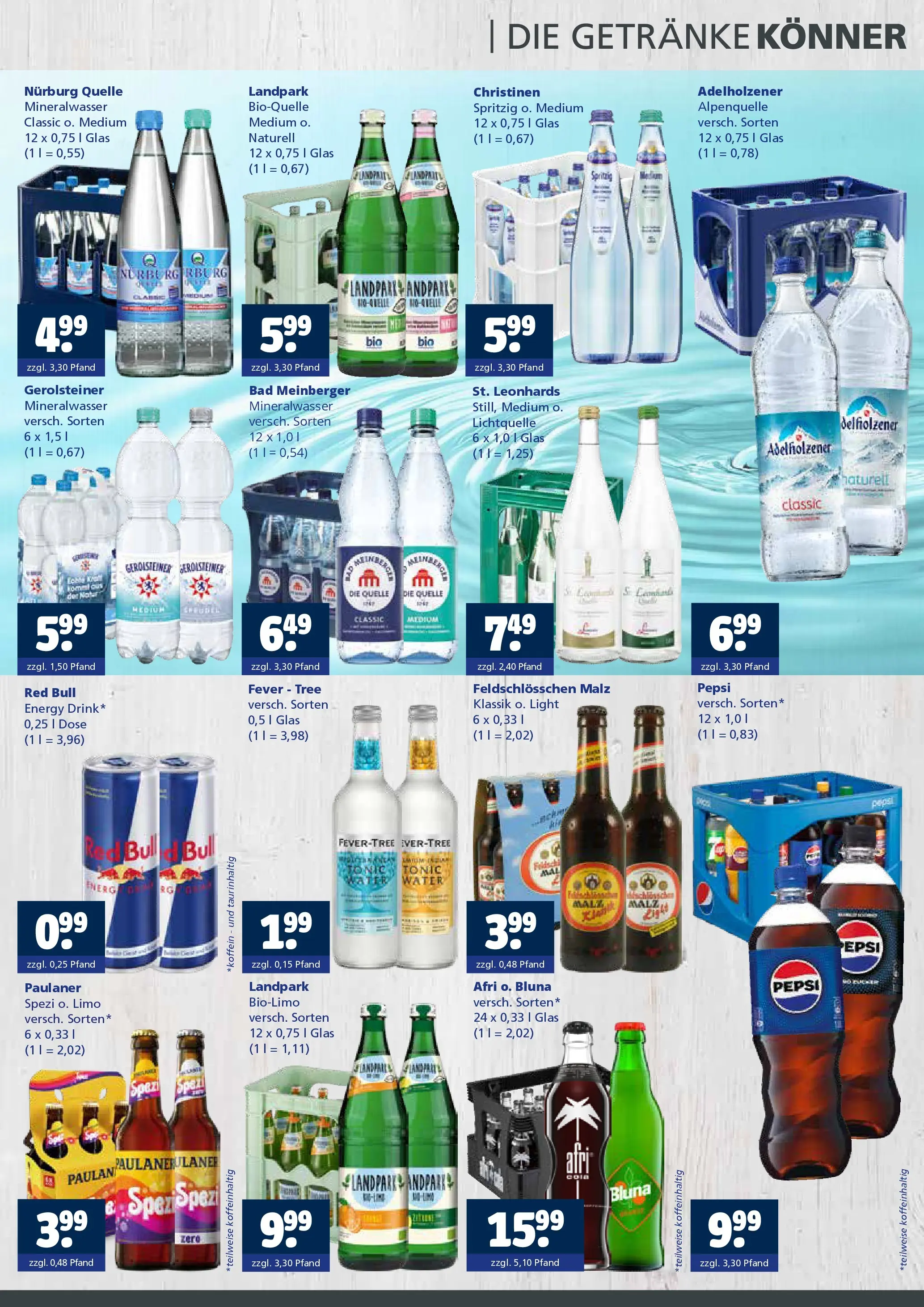 Entdecke - Getränkewelt HSE: Getränkeangebote (ab 14.12.2025) zum Blättern | Seite: 3 | Produkte: Red bull, Bad, Pepsi, Paulaner