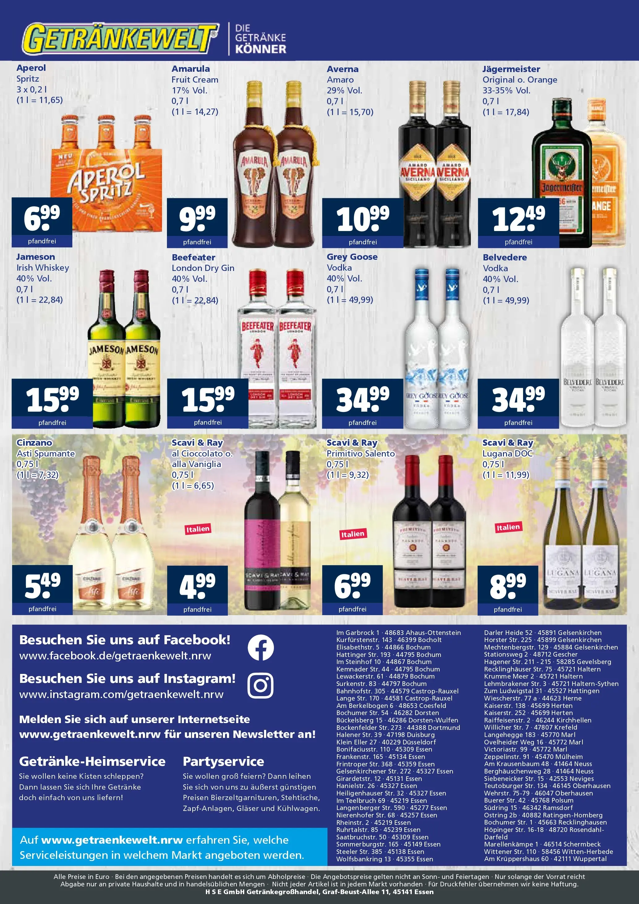 Entdecke - Getränkewelt HSE: Getränkeangebote (ab 14.12.2025) zum Blättern | Seite: 4 | Produkte: Jameson, Aperol, Vodka, Whiskey