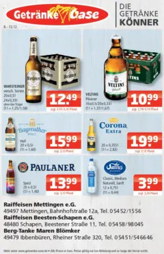 Entdecke - Getränke Oase: Getränkeangebote ab 07.12.2025 gültig Entdecke - Getränke Oase: Getränkeangebote ab 07.12.2025 gültig