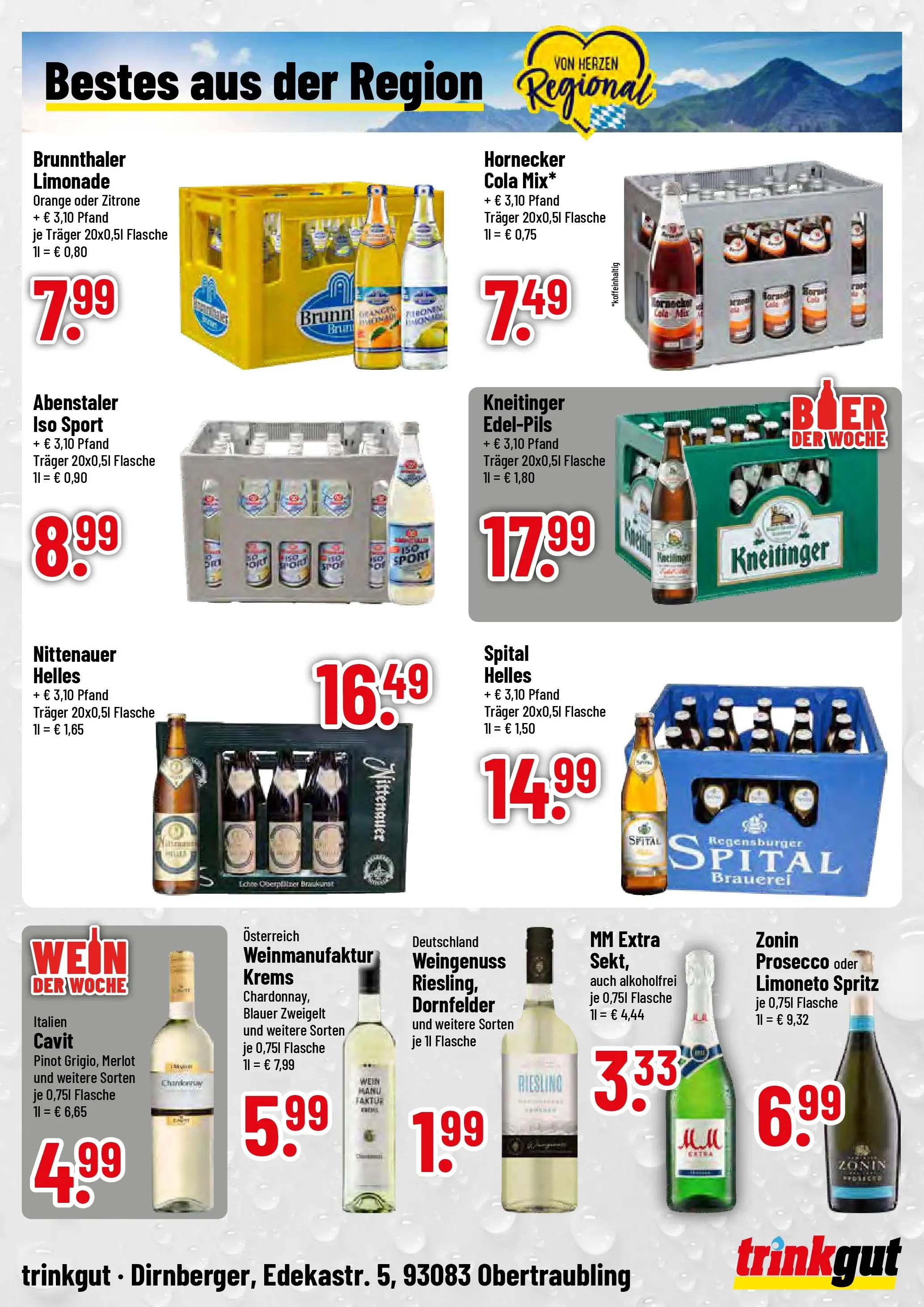 Trinkgut - trinkgut: Wochenangebote (ab 07.12.2025) » Angebote online | Seite: 4 | Produkte: Sekt, Limonade, Prosecco, Wein