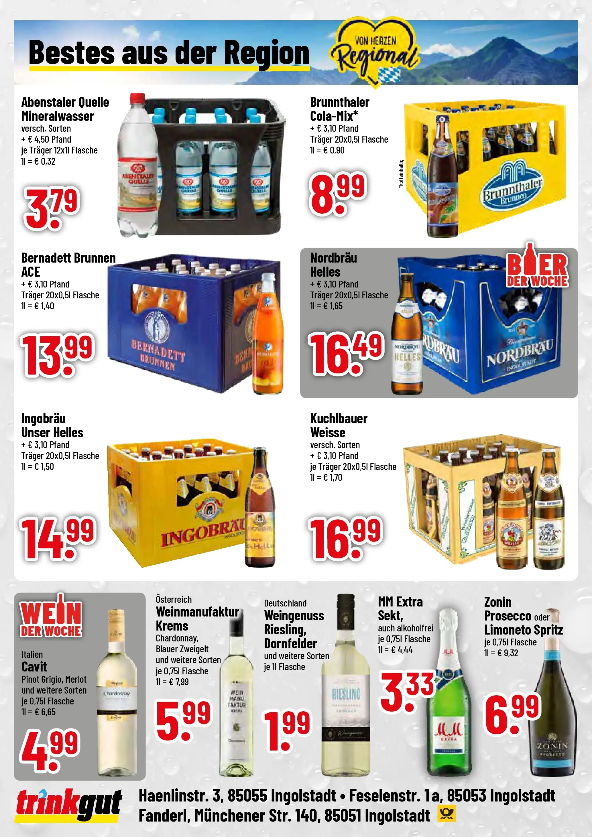 Trinkgut - trinkgut: Wochenangebote (ab 07.12.2025) » Angebote online | Seite: 4 | Produkte: Sekt, Merlot, Mineralwasser, Prosecco