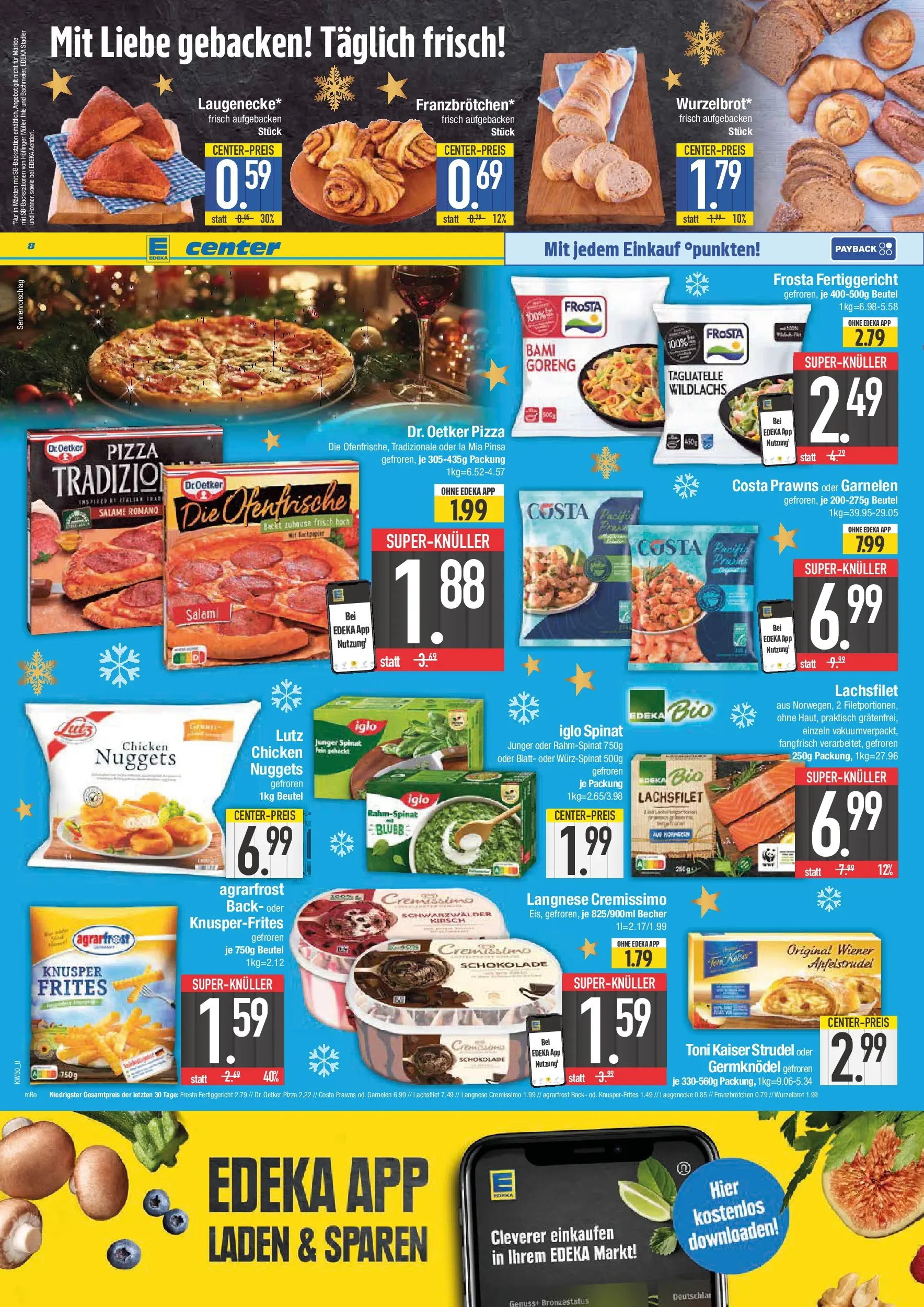 Edeka prospekt Bad Reichenhall	 (ab 07.12.2025) » Angebote Online | Seite: 8 | Produkte: Langnese, Schokolade, Iglo, Ofenfrische