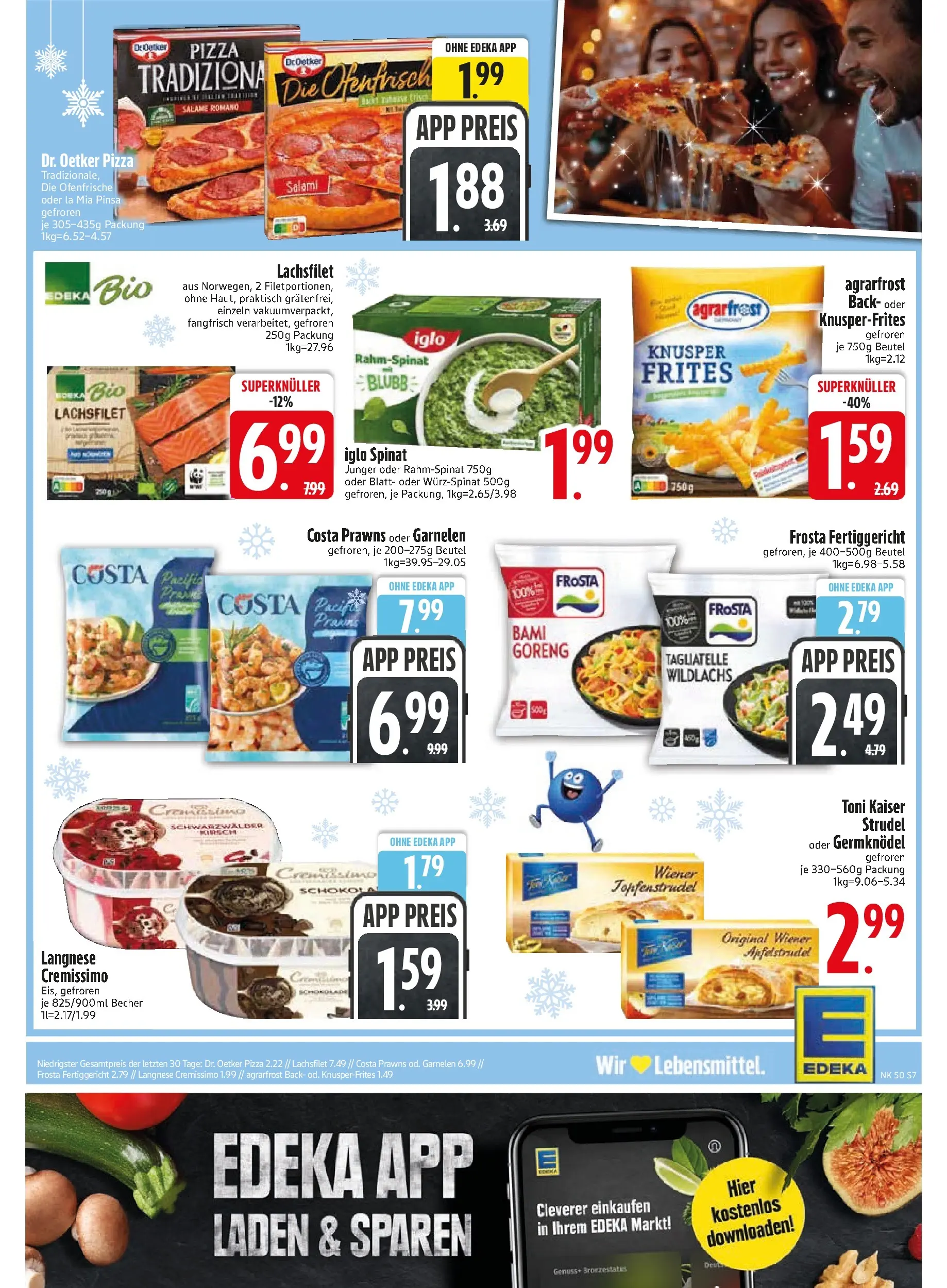 Edeka prospekt Zwiesel	 (ab 07.12.2025) » Angebote Online | Seite: 9 | Produkte: Iglo, Garnelen, Frosta, Pizza