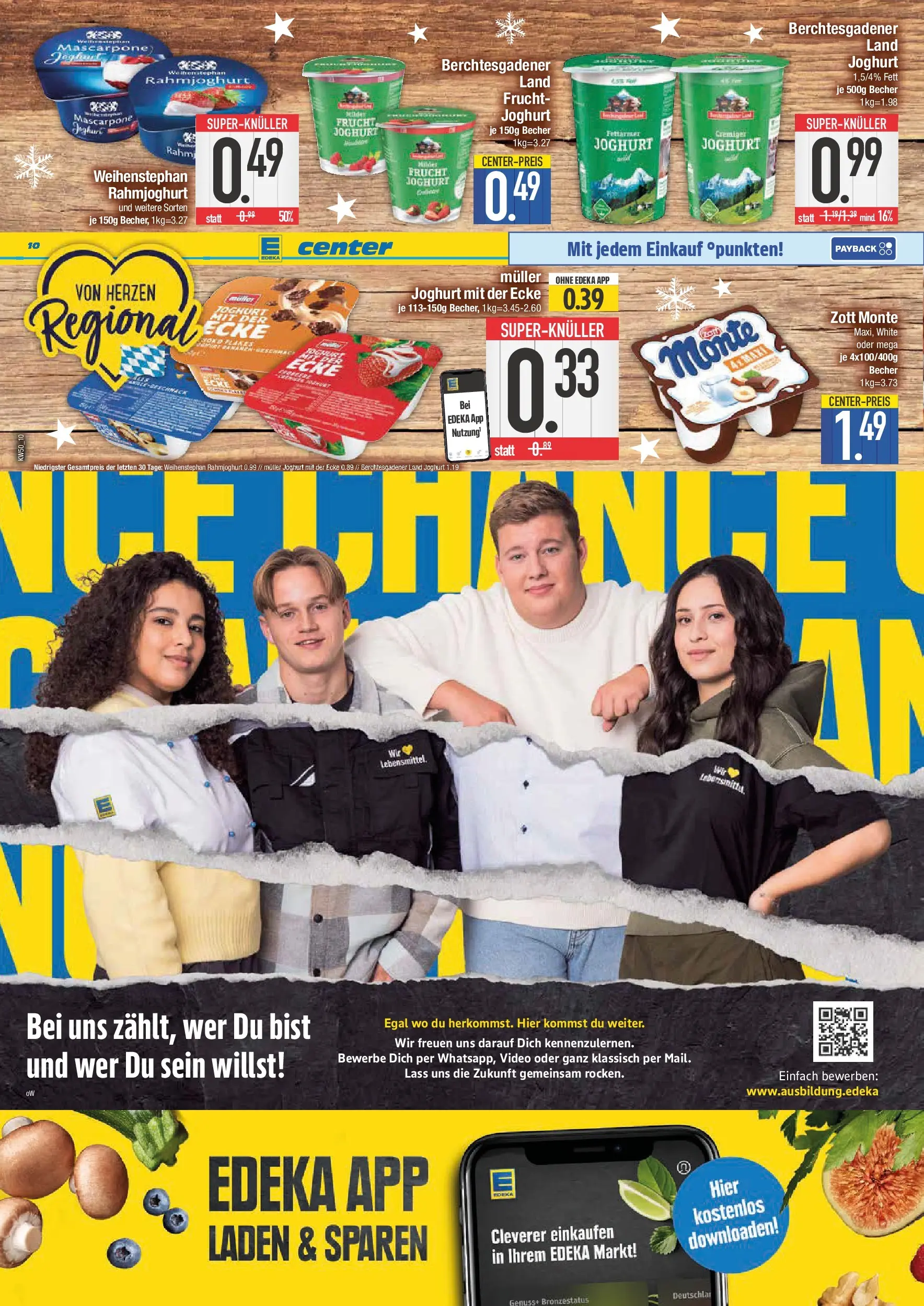 Edeka prospekt Neuburg an der Donau	 (ab 07.12.2025) » Angebote Online | Seite: 10 | Produkte: Mascarpone, Joghurt, Video