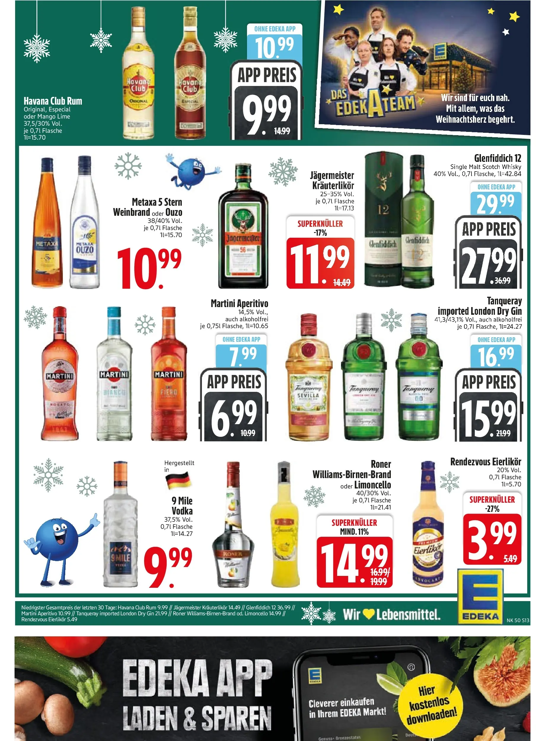 Edeka prospekt Zwiesel	 (ab 07.12.2025) » Angebote Online | Seite: 15 | Produkte: Havana club, Whisky, Metaxa, Gin
