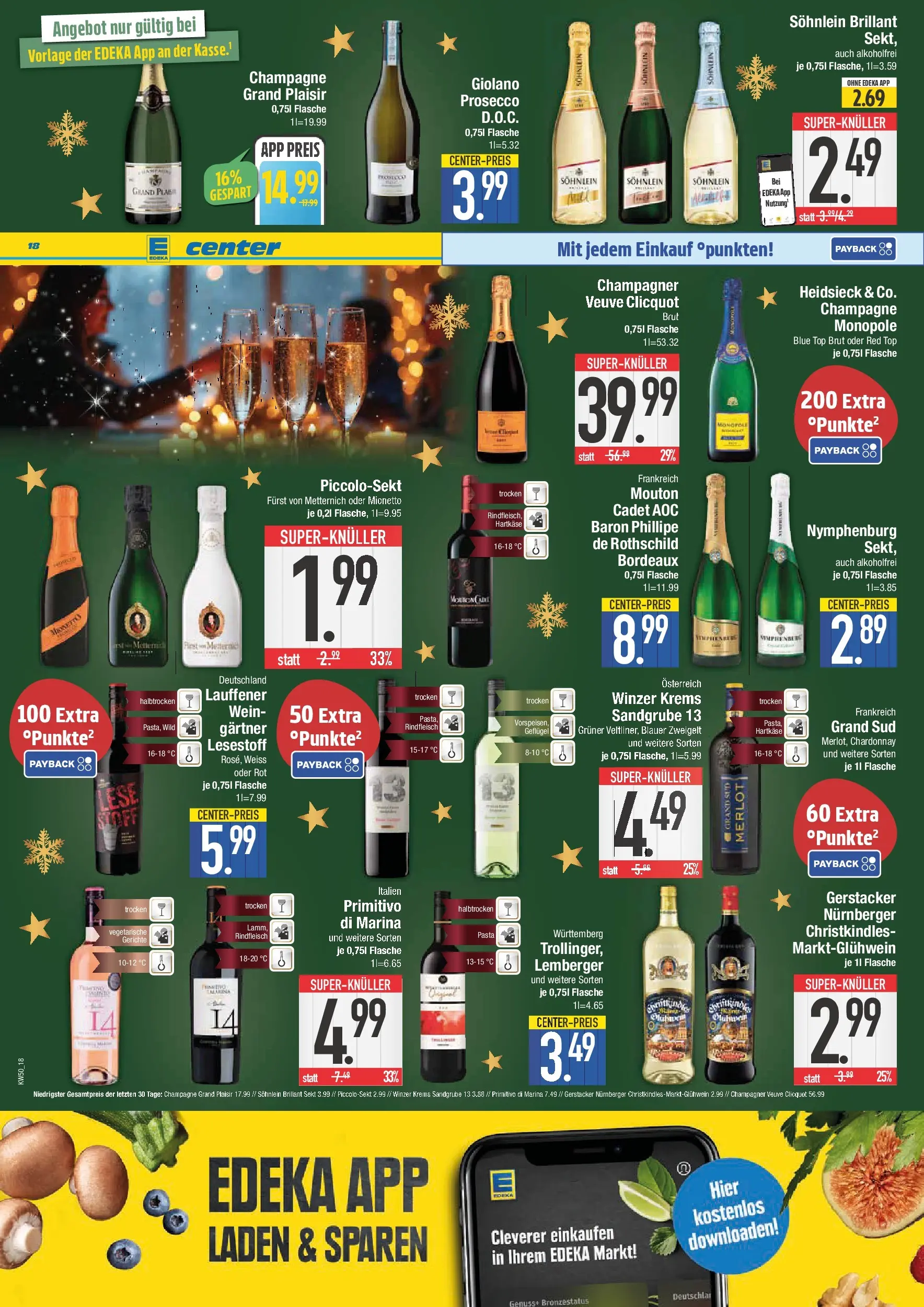 Edeka prospekt Bad Reichenhall	 (ab 07.12.2025) » Angebote Online | Seite: 18 | Produkte: Furst von metternich, Sekt, Grand sud, Pasta