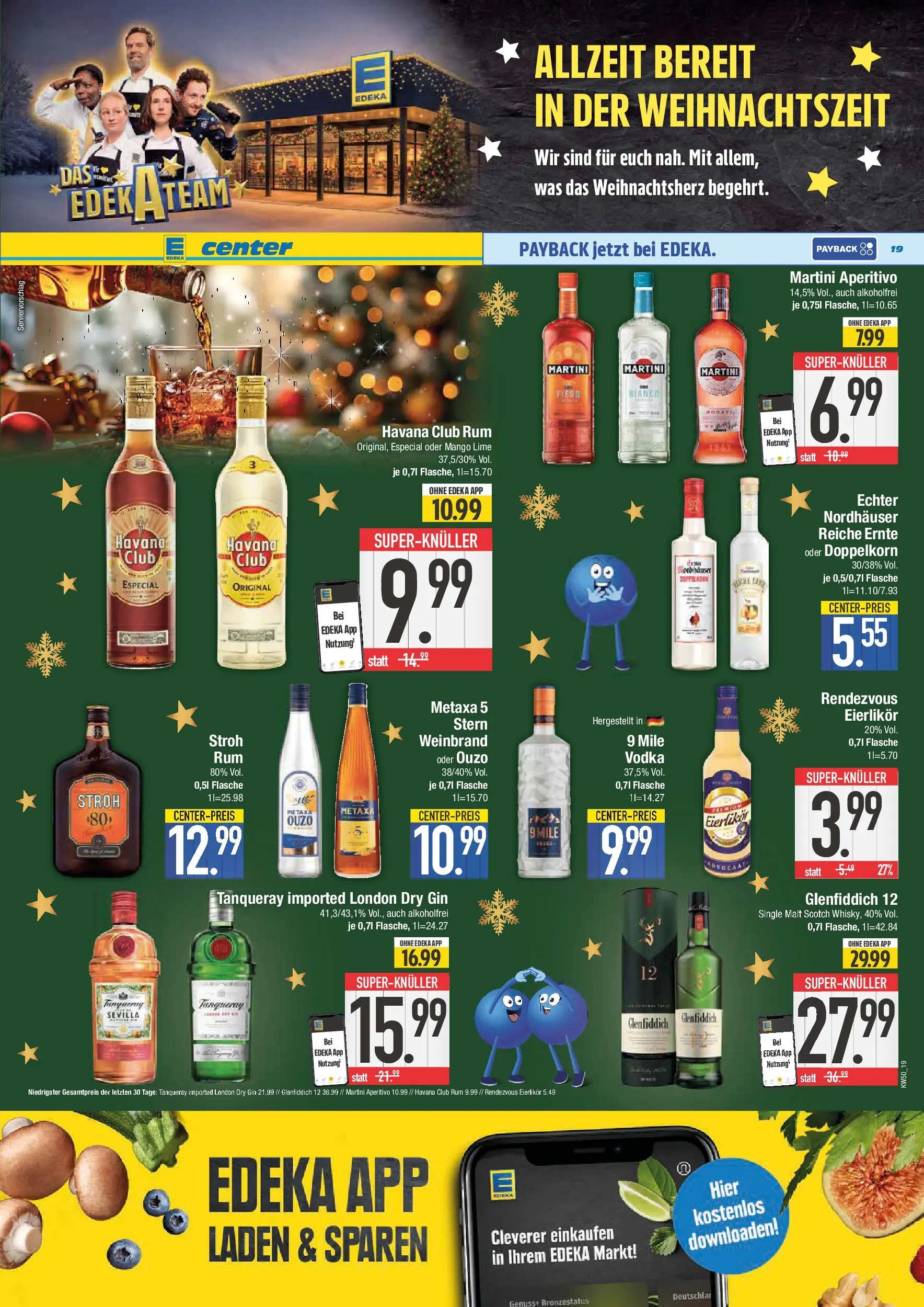 Edeka prospekt Bad Reichenhall	 (ab 07.12.2025) » Angebote Online | Seite: 19 | Produkte: Havana club, Mango, Vodka, Gin