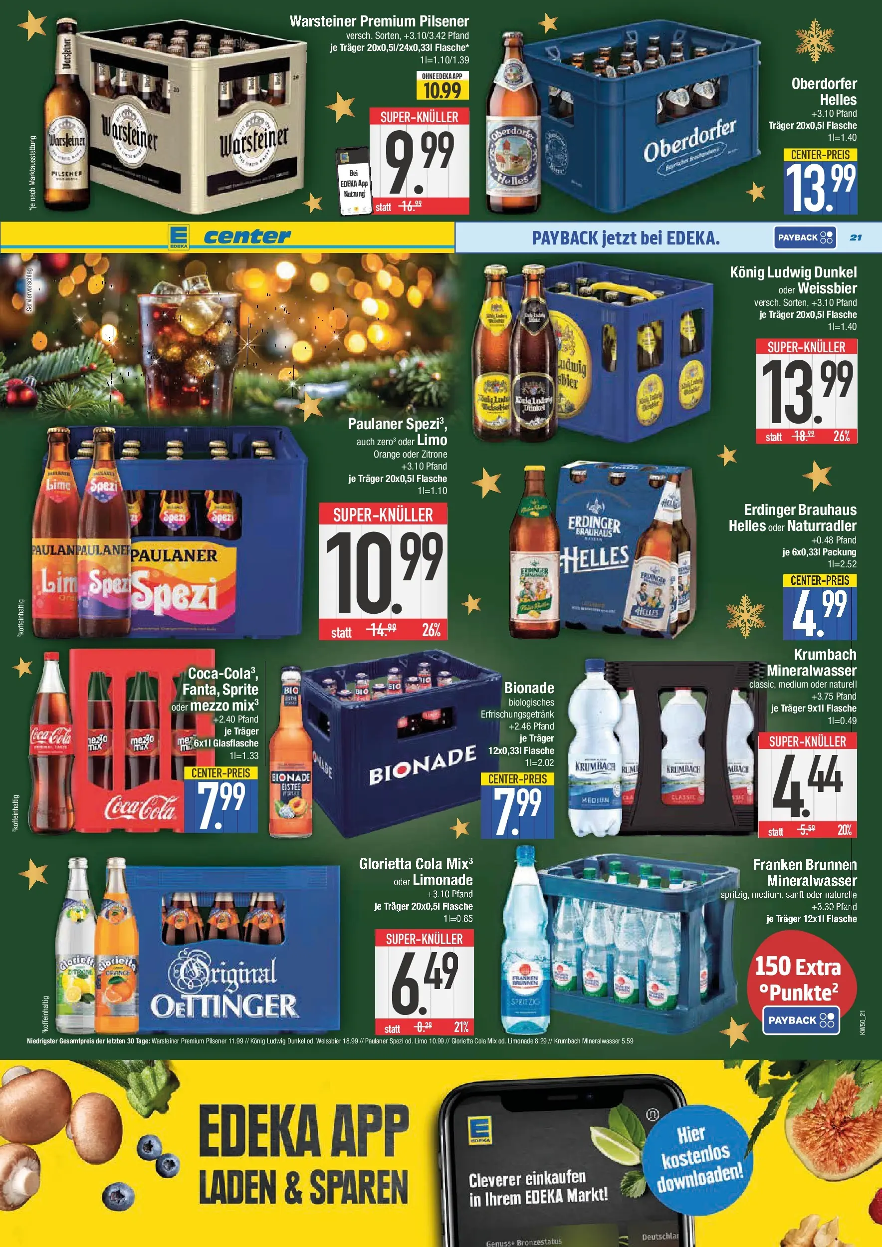 Edeka prospekt Bad Reichenhall	 (ab 07.12.2025) » Angebote Online | Seite: 21 | Produkte: Sprite, Erdinger, Zitrone, Paulaner