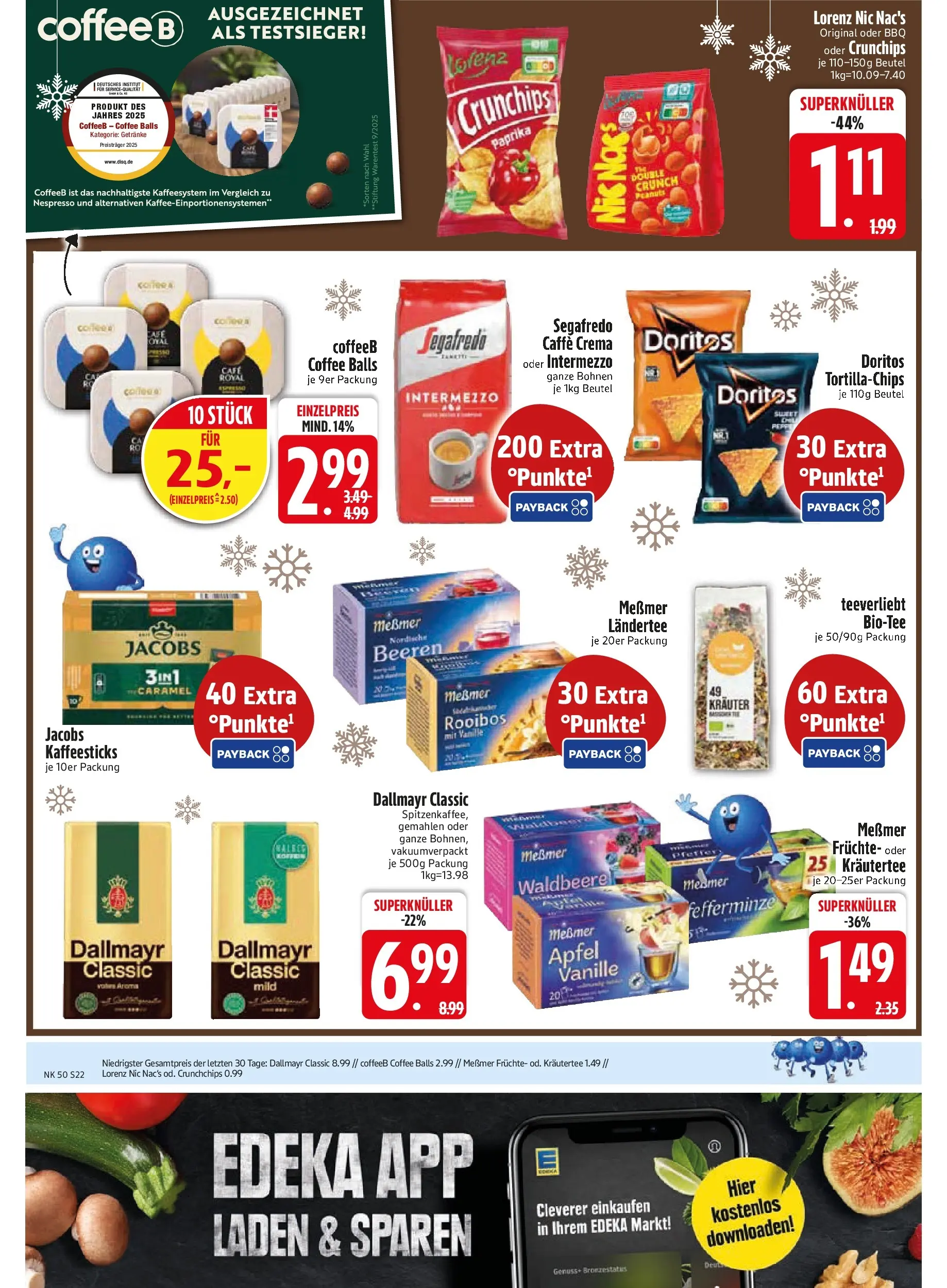 Edeka prospekt Zwiesel	 (ab 07.12.2025) » Angebote Online | Seite: 24 | Produkte: Messmer, Äpfel, Chips, Segafredo