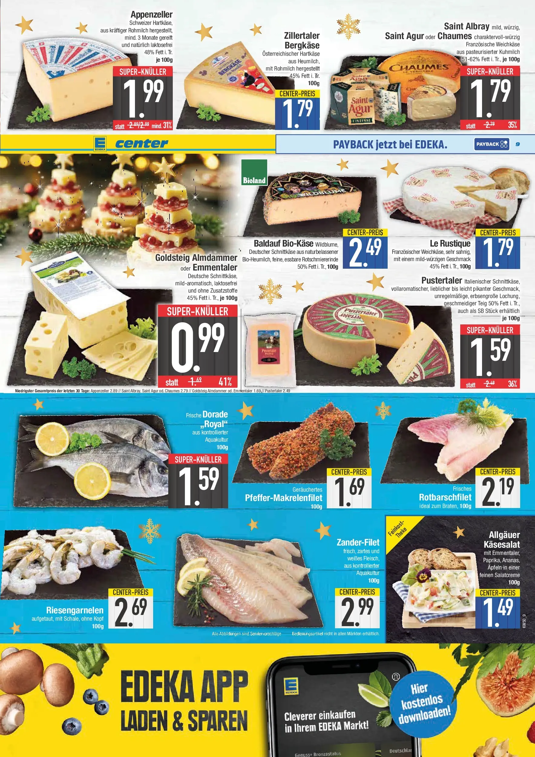 Edeka prospekt Schwabmünchen	 (ab 07.12.2025) » Angebote Online | Seite: 9 | Produkte: Dorade, Käse, Theke, Fleisch