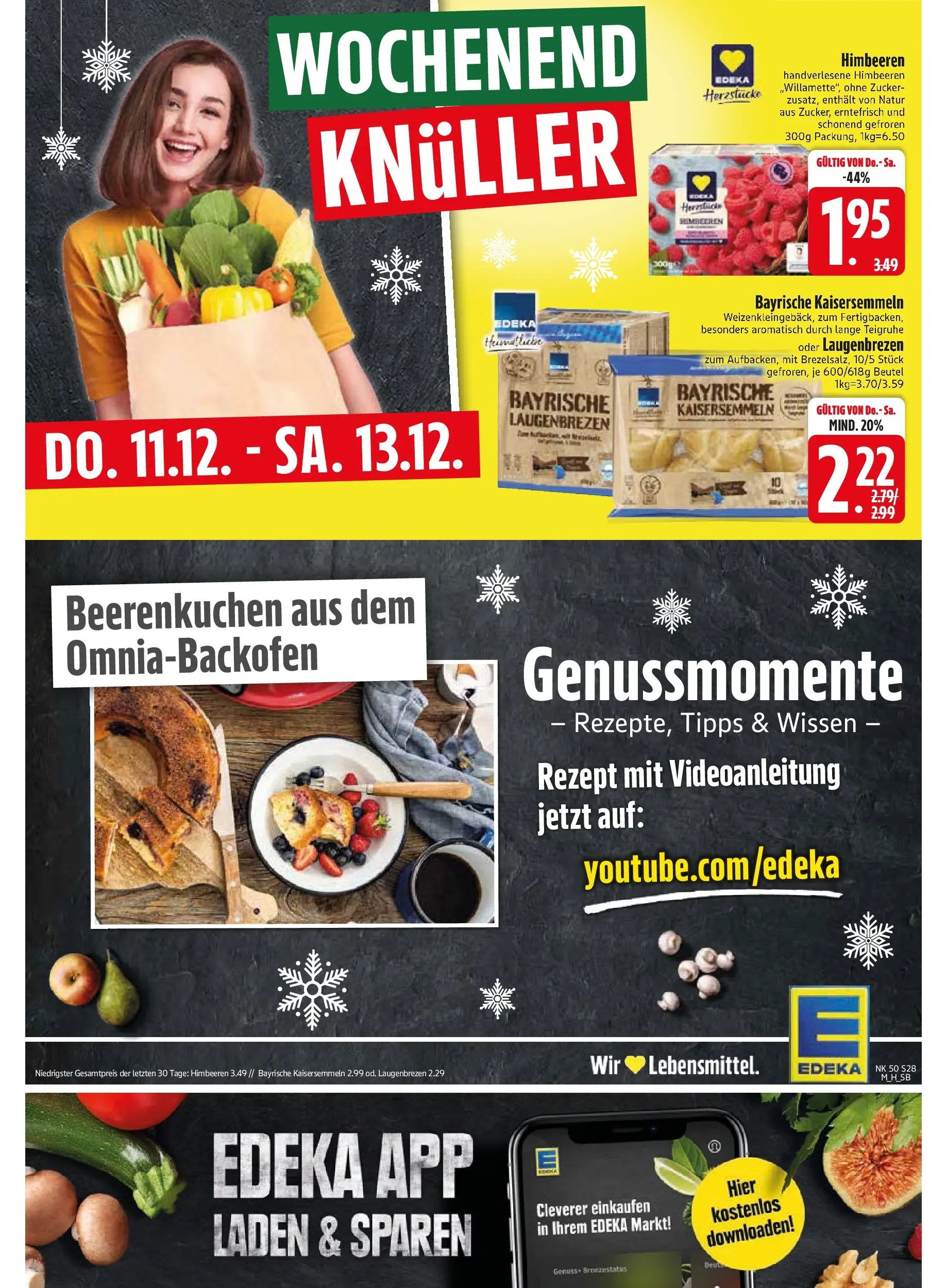 Edeka prospekt Ottobrunn	 (ab 07.12.2025) » Angebote Online | Seite: 30 | Produkte: Himbeeren, Zucker