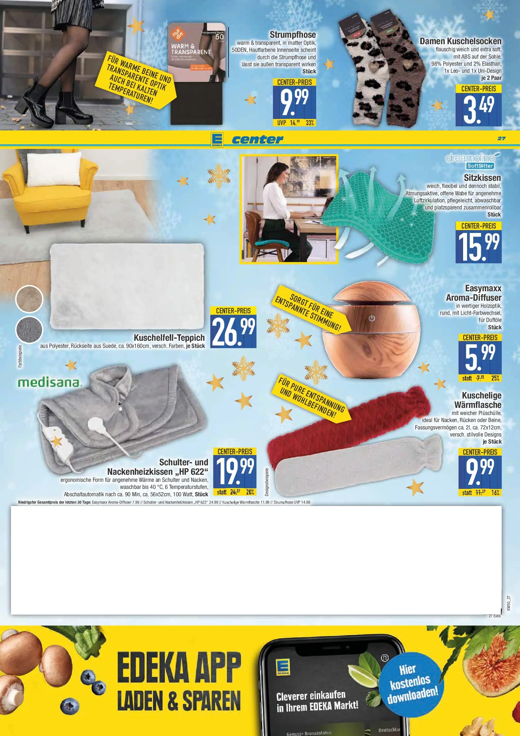 Edeka prospekt Augsburg-Göggingen	 (ab 07.12.2025) » Angebote Online | Seite: 27 | Produkte: Strumpfhose