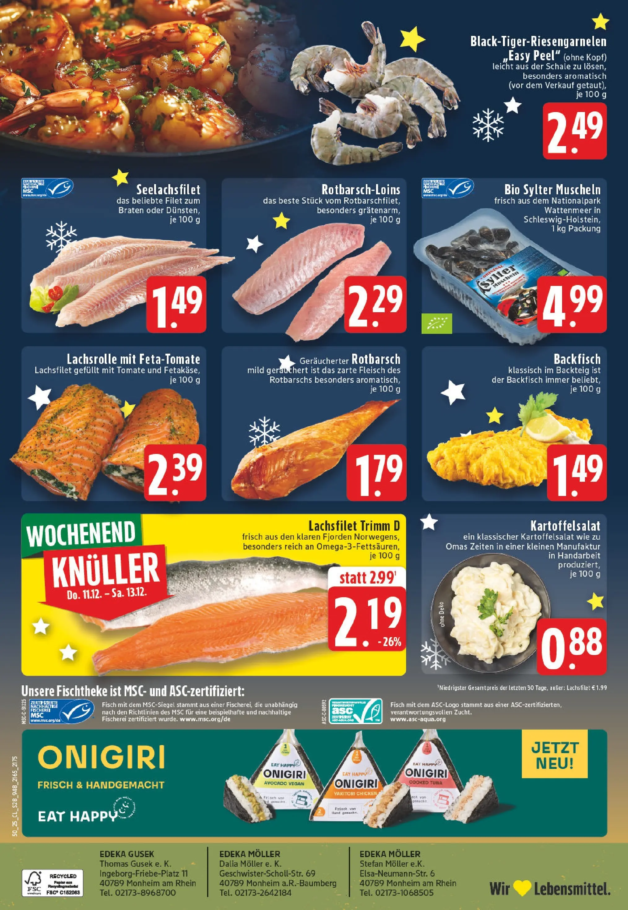 Edeka prospekt Monheim Am Rhein	 (ab 07.12.2025) » Angebote Online | Seite: 30 | Produkte: Fisch, Avocado, Fleisch