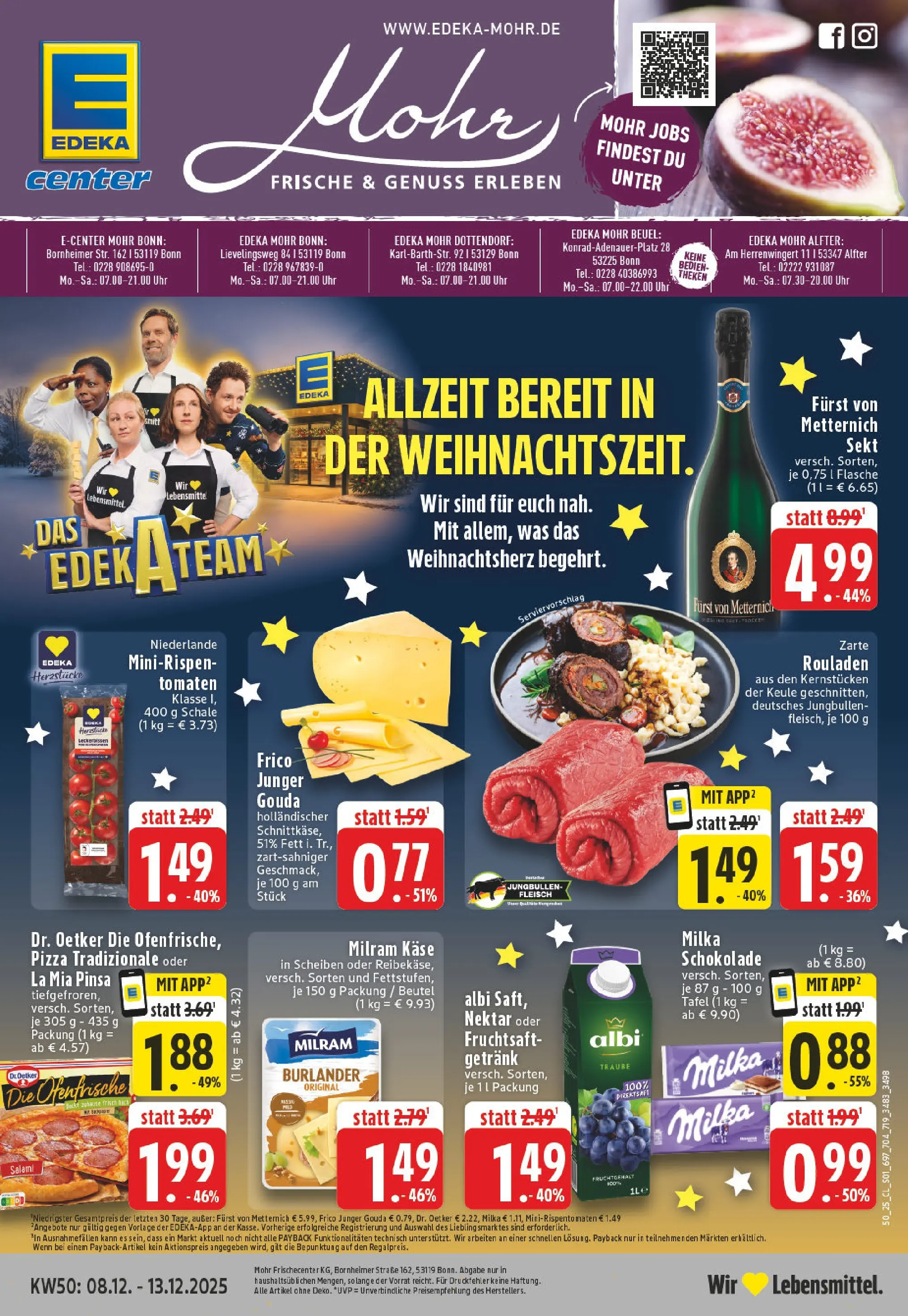 Edeka prospekt Alfter	 (ab 07.12.2025) » Angebote Online | Seite: 1 | Produkte: Sekt, Salami, Fleisch, Uhr