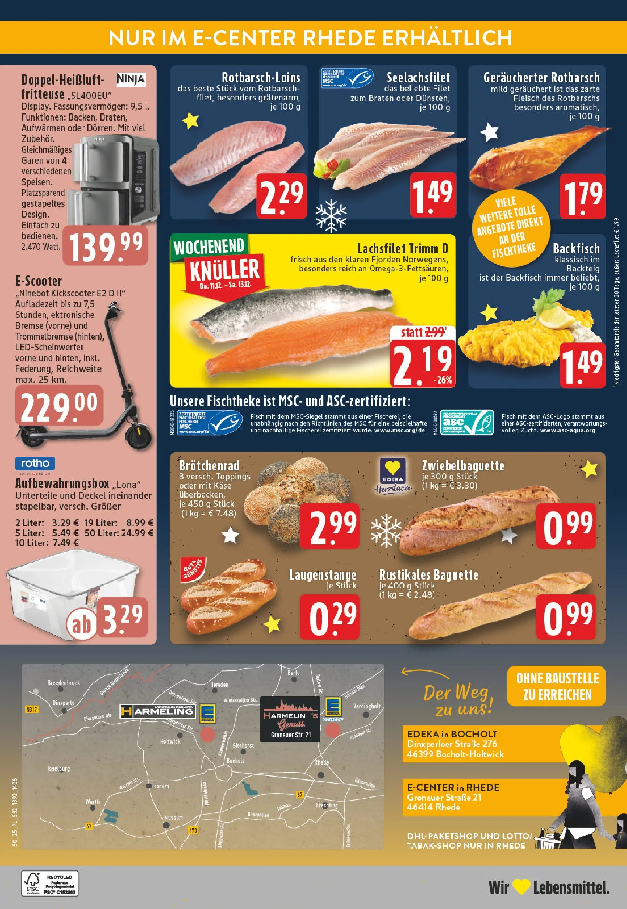 Edeka prospekt Bocholt - Holtwick	 (ab 07.12.2025) » Angebote Online | Seite: 34 | Produkte: Käse, Fisch, Fritteuse, Fleisch
