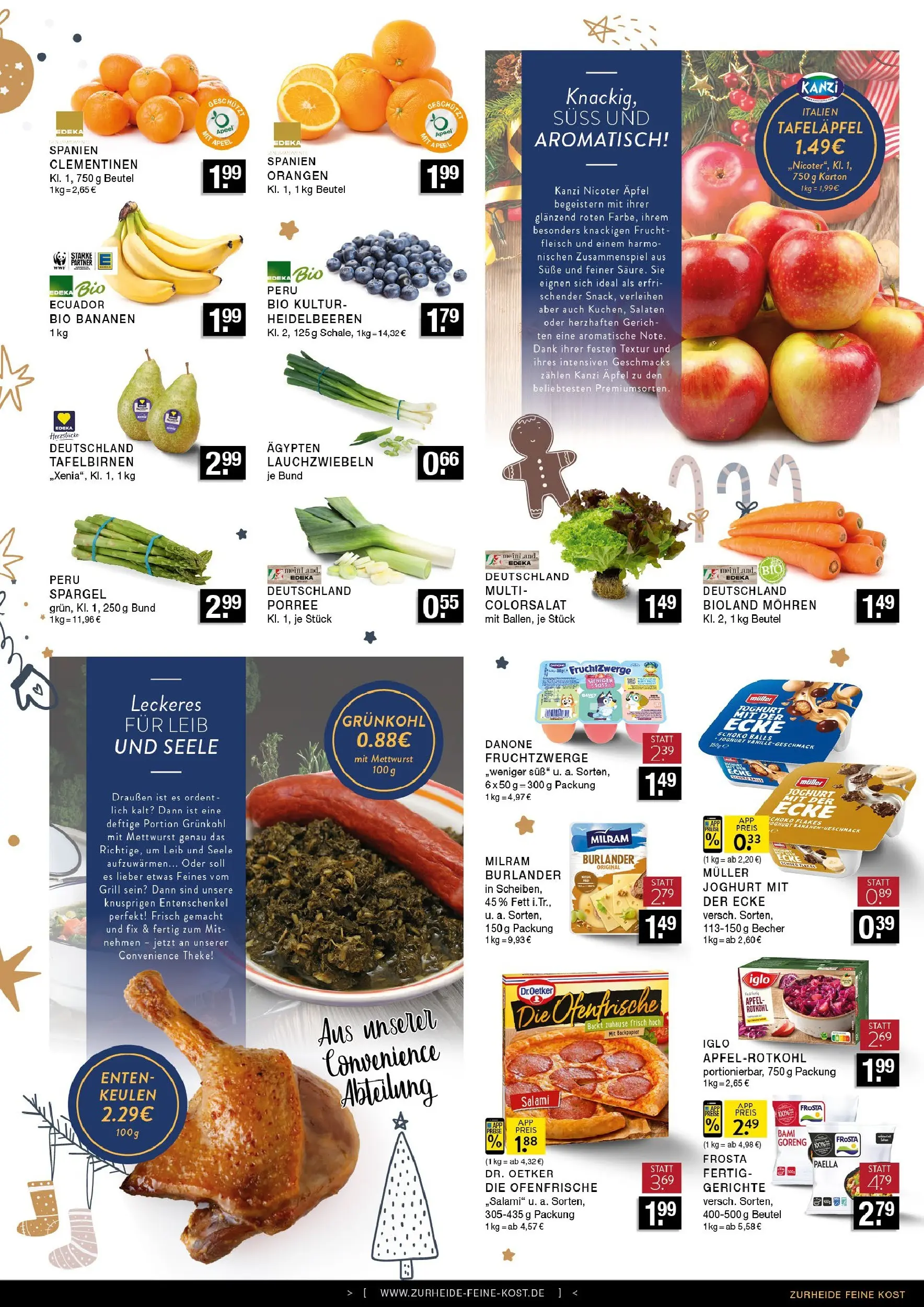 Edeka prospekt Oberhausen	 (ab 07.12.2025) » Angebote Online | Seite: 5 | Produkte: Fruchtzwerge, Äpfel, Orangen, Frosta