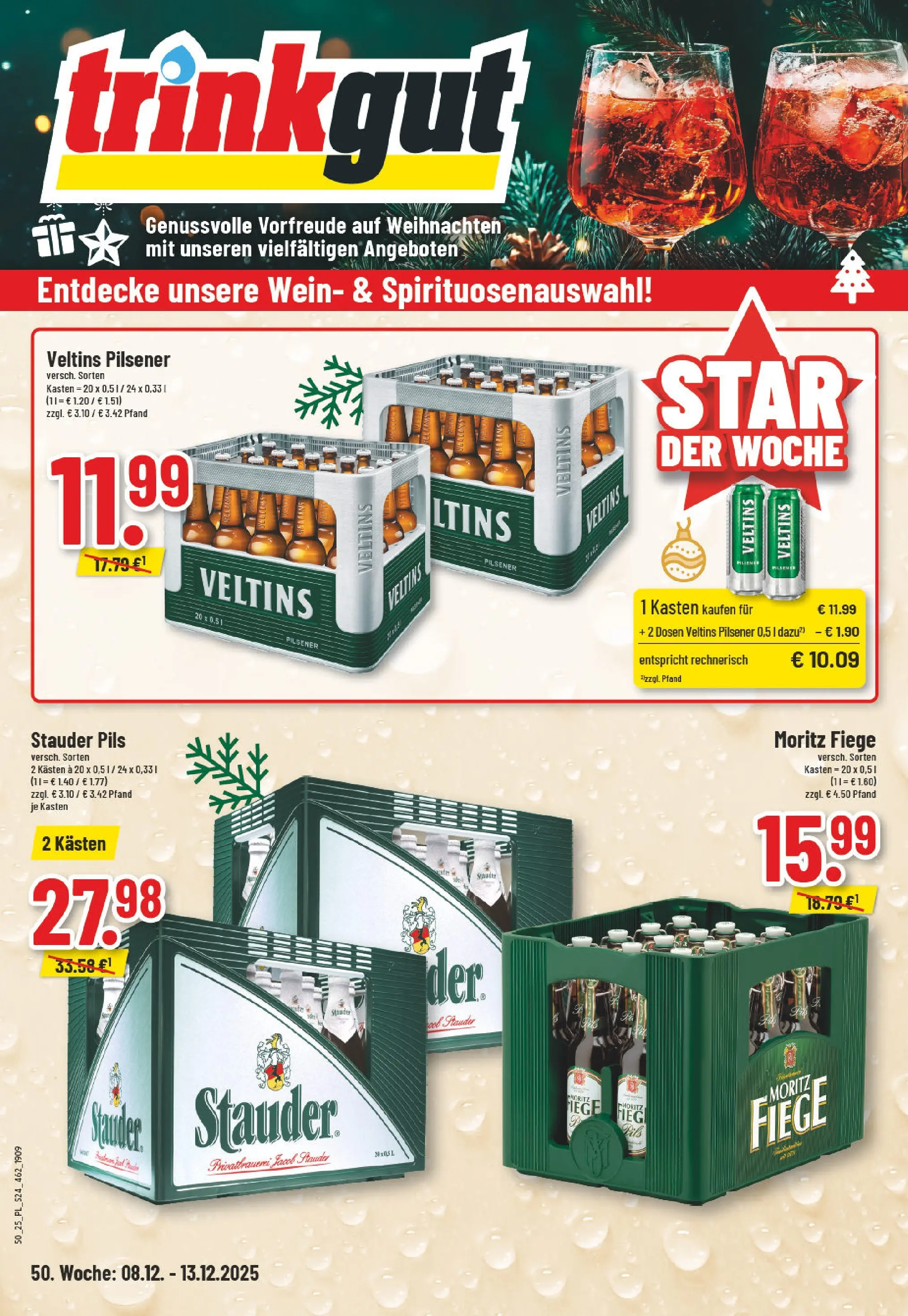 Edeka prospekt Moers-Rheinkamp	 (ab 07.12.2025) » Angebote Online | Seite: 24 | Produkte: Pils, Wein, Veltins