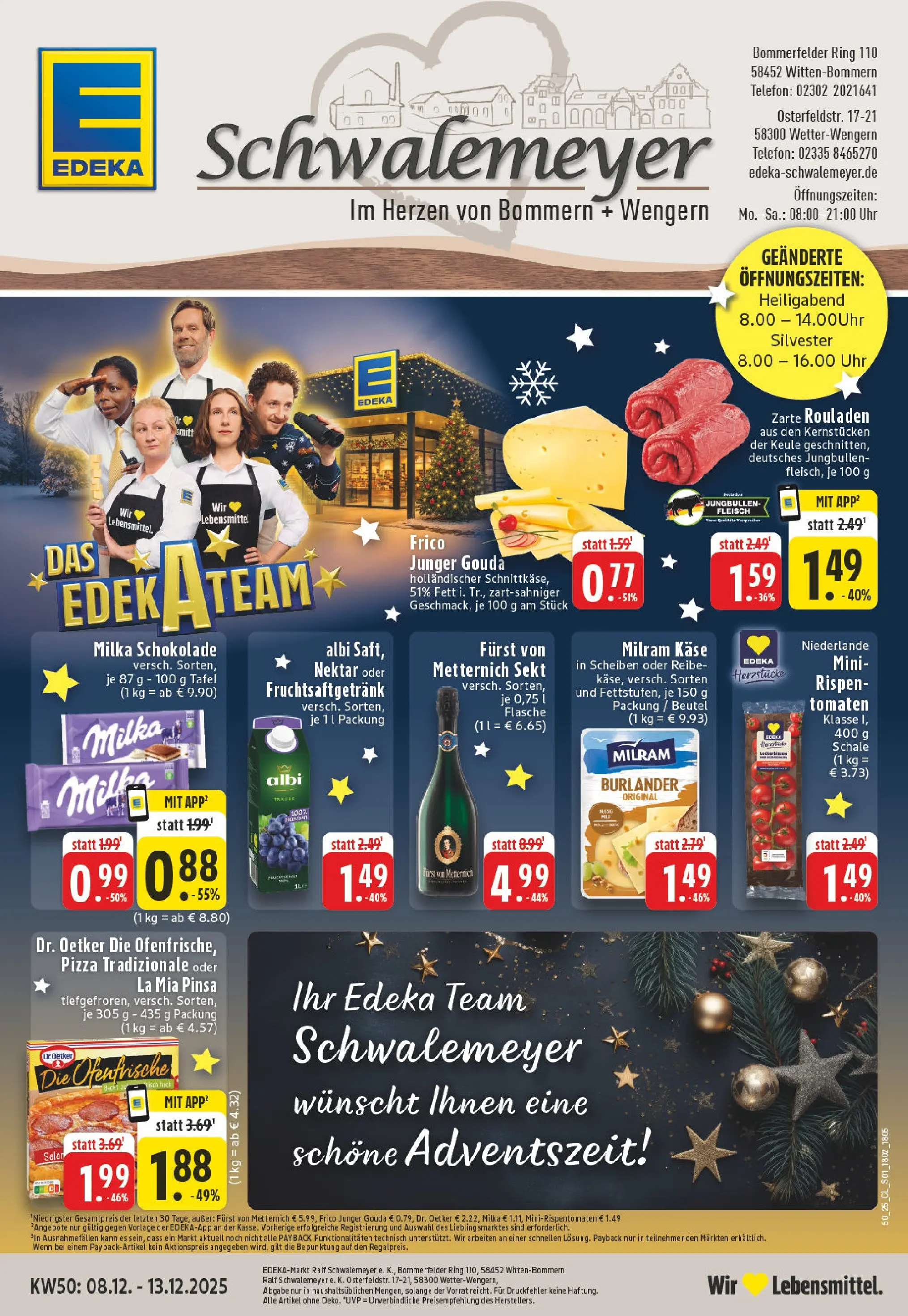 Edeka prospekt Witten-Bommern	 (ab 07.12.2025) » Angebote Online | Seite: 1 | Produkte: Gouda, Tomaten, Ofenfrische, Fleisch
